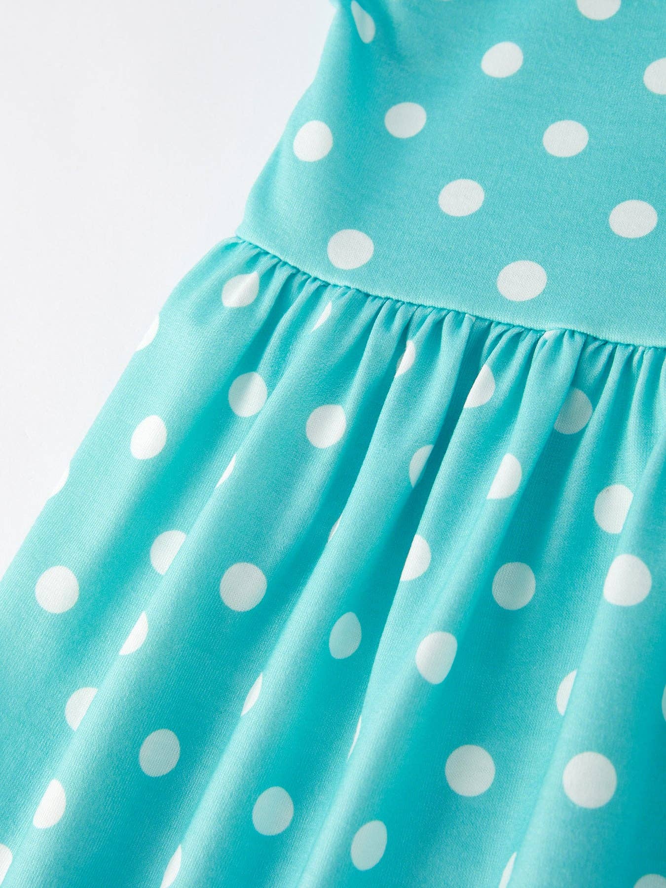 Aqua Polka Dot Dress