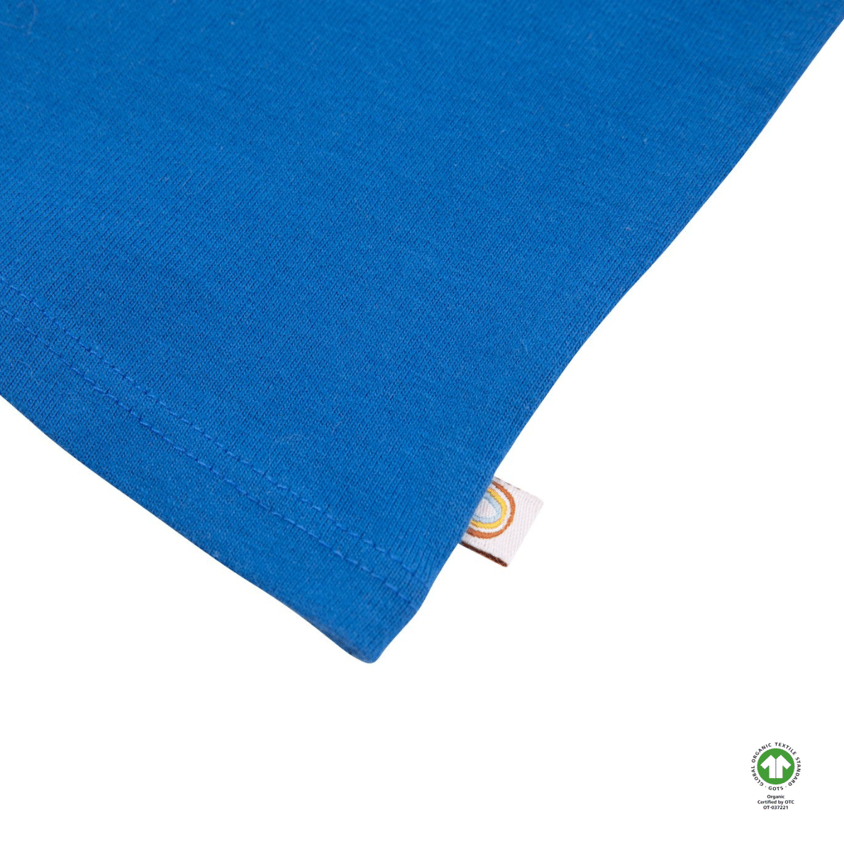 Royal Blue 100% Organic Cotton Short Sleeve Snappy Tee