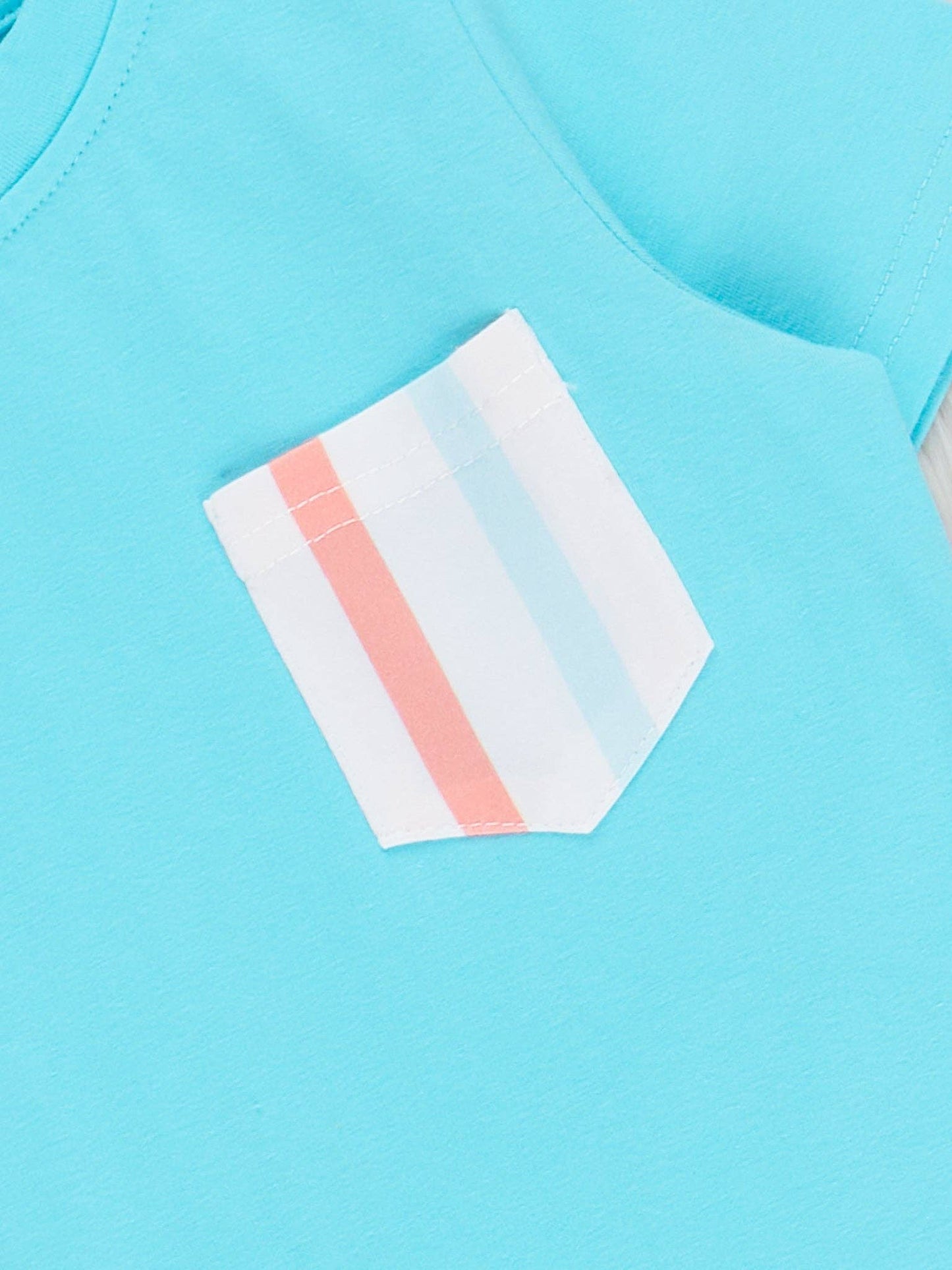 Vintage Summer Stripes Pocket Outfit