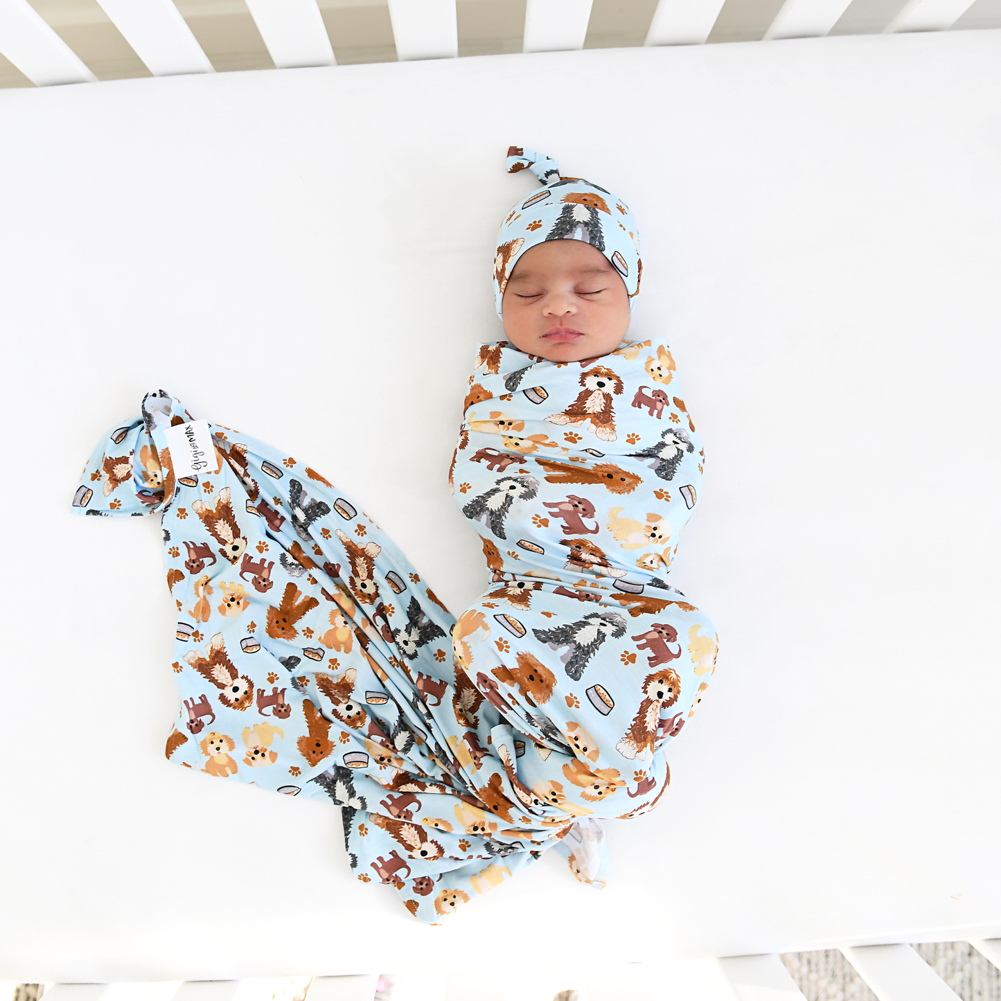 Griffin Swaddle Bamboo Baby Doodle Blanket