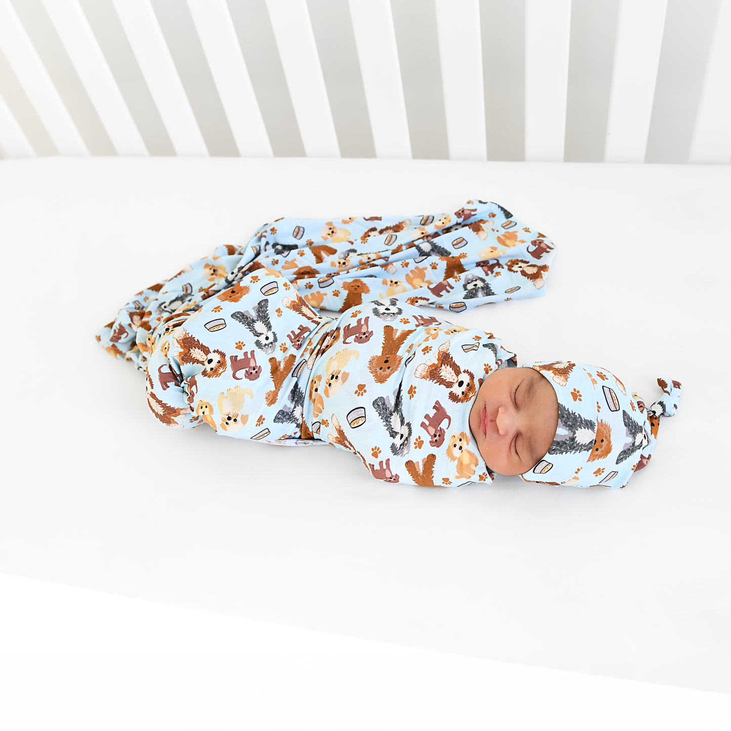 Griffin Swaddle Bamboo Baby Doodle Blanket
