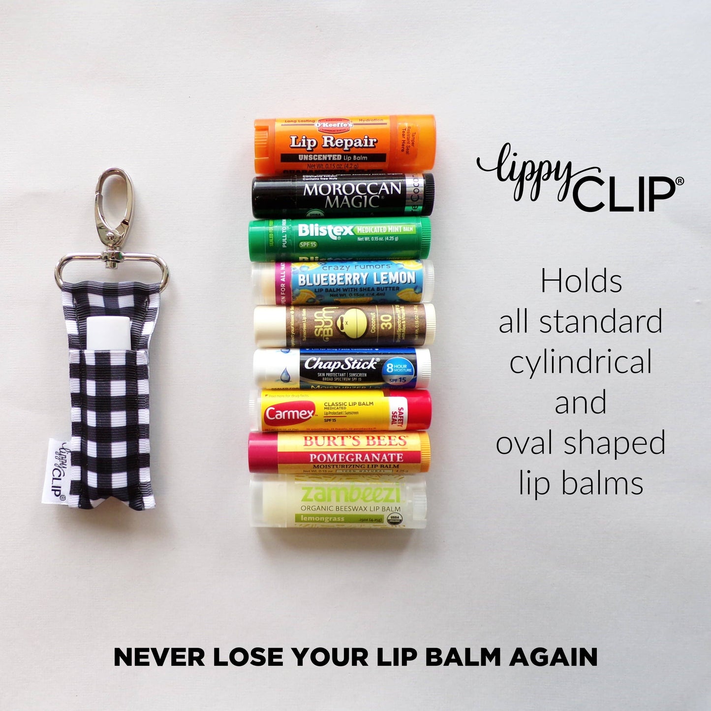 Conversation Hearts Black Dots LippyClip®