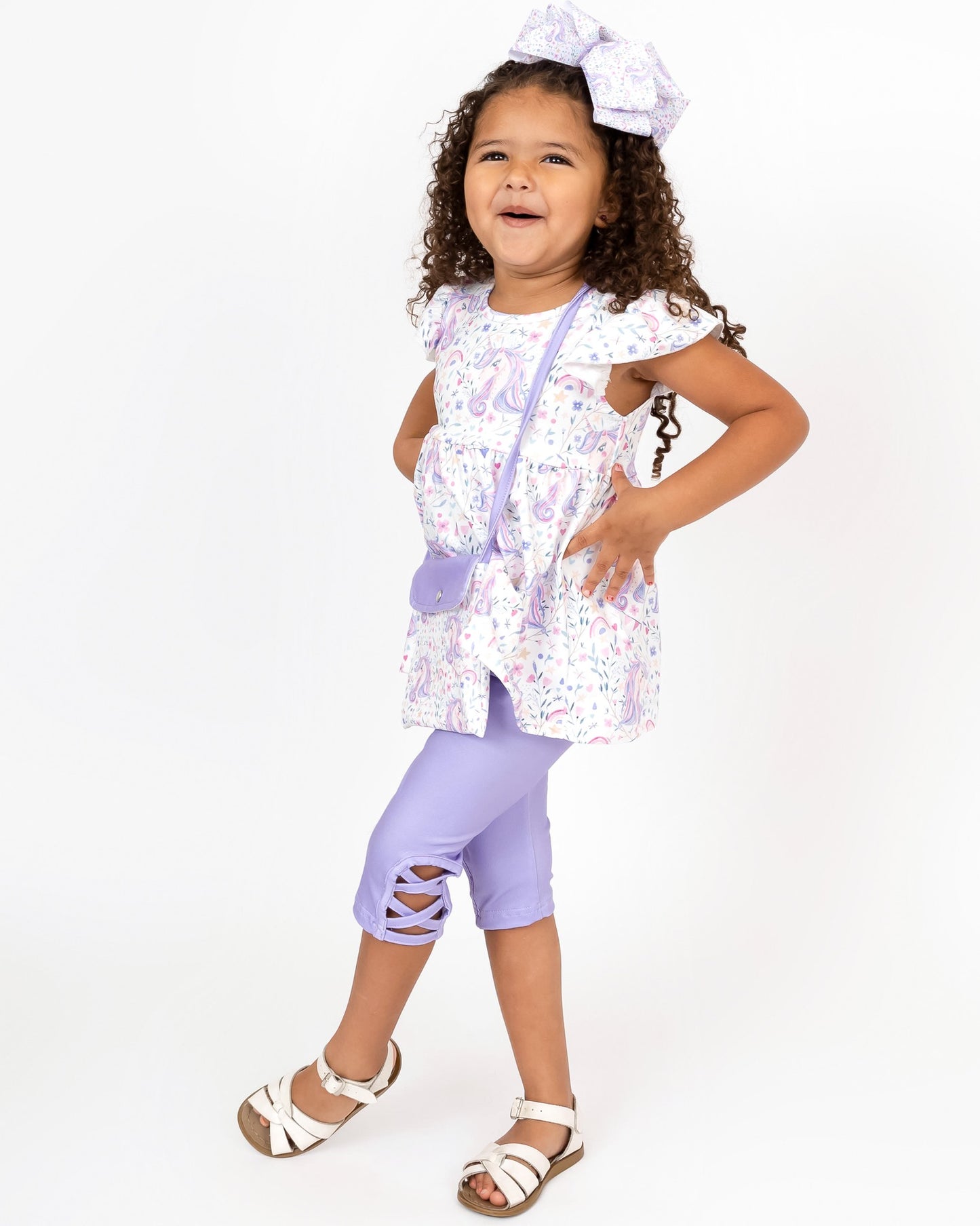 Lovely Unicorn Capri Set