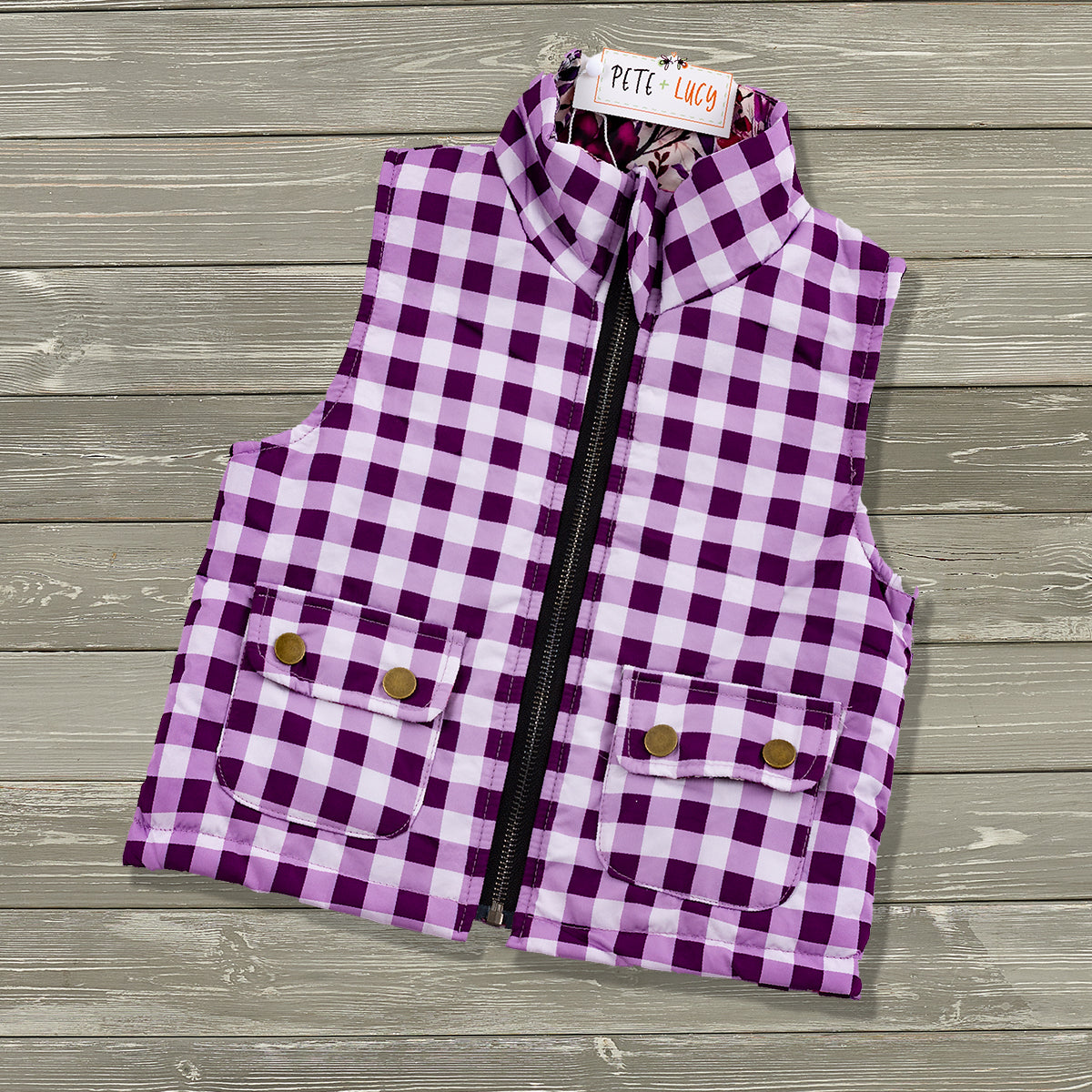 Plum Petals Vest
