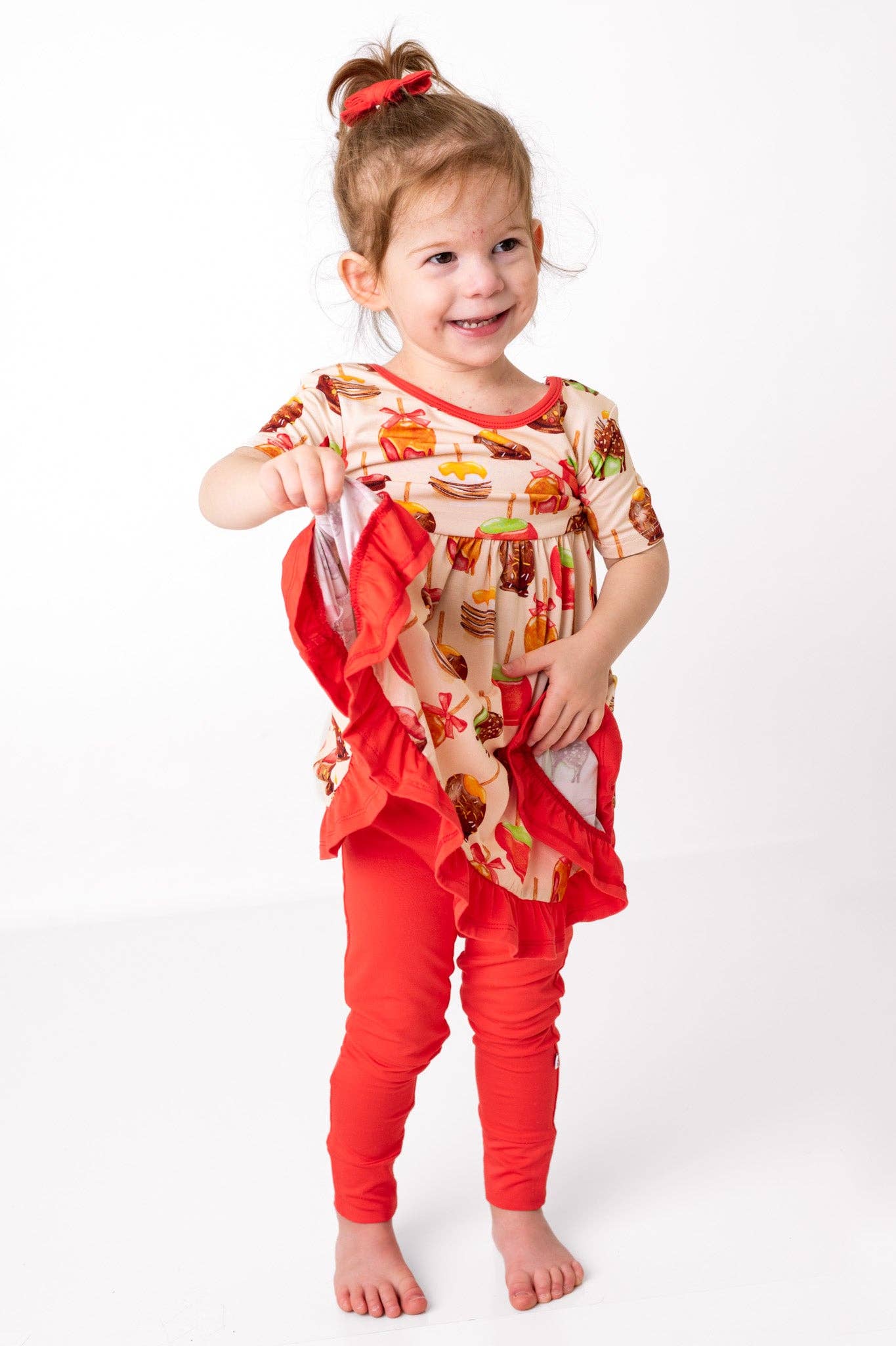 Candy Apples Bamboo Ruffle Dress