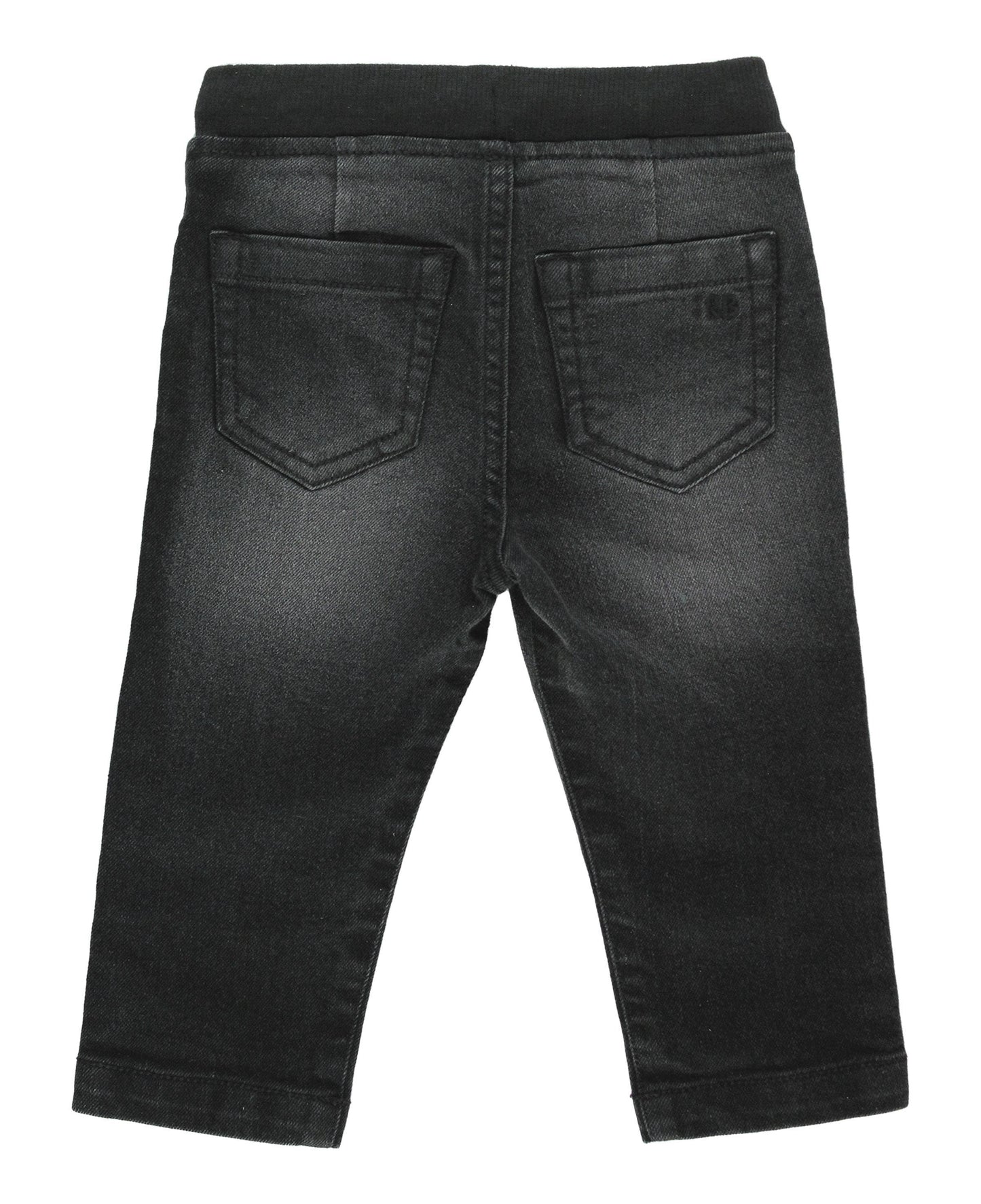 Boys Black Wash Pull-on Jeans