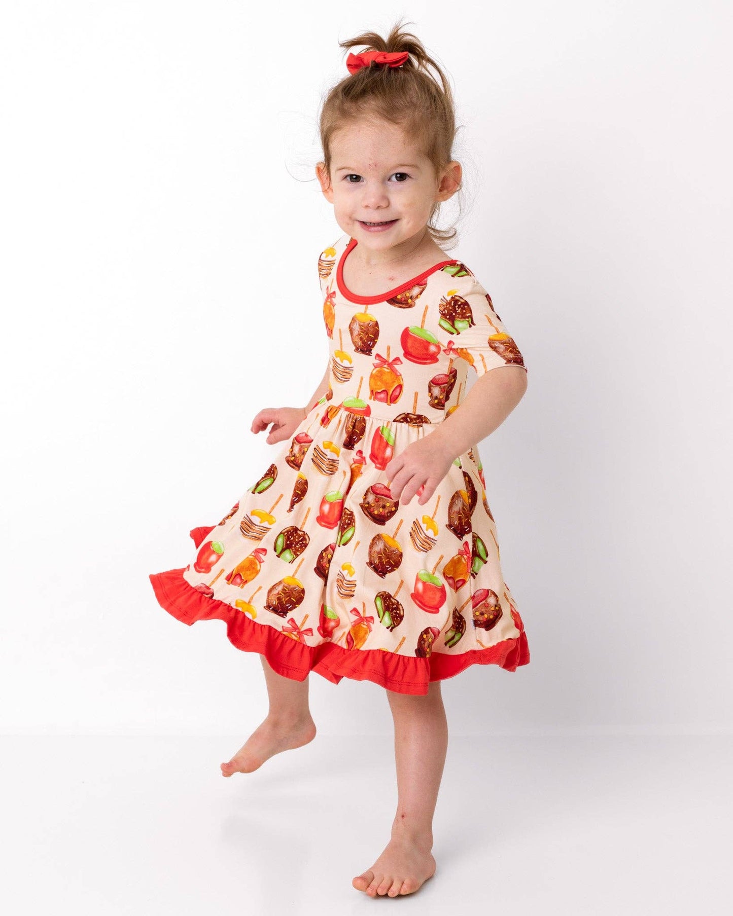 Candy Apples Bamboo Ruffle Dress