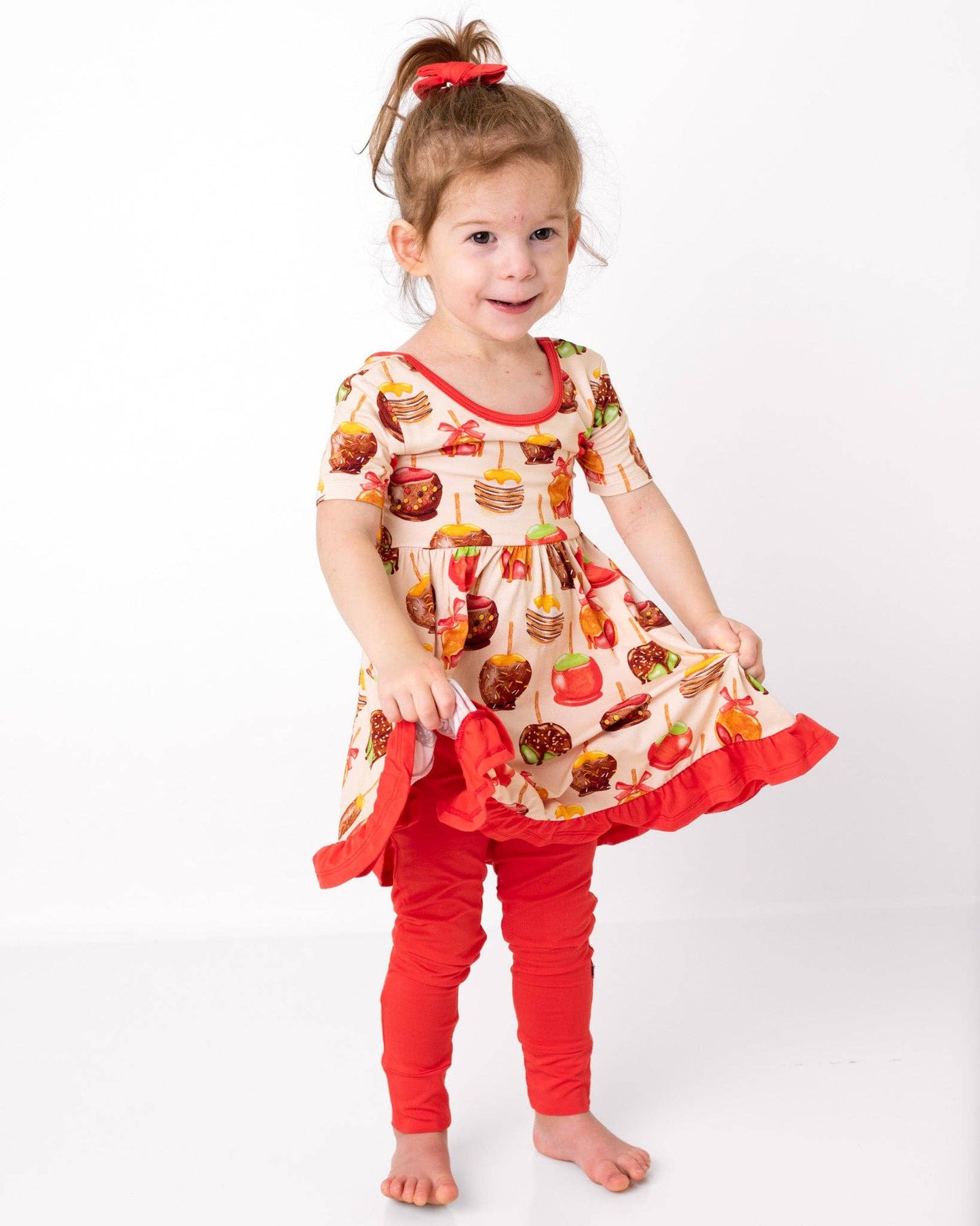 Candy Apples Bamboo Ruffle Dress