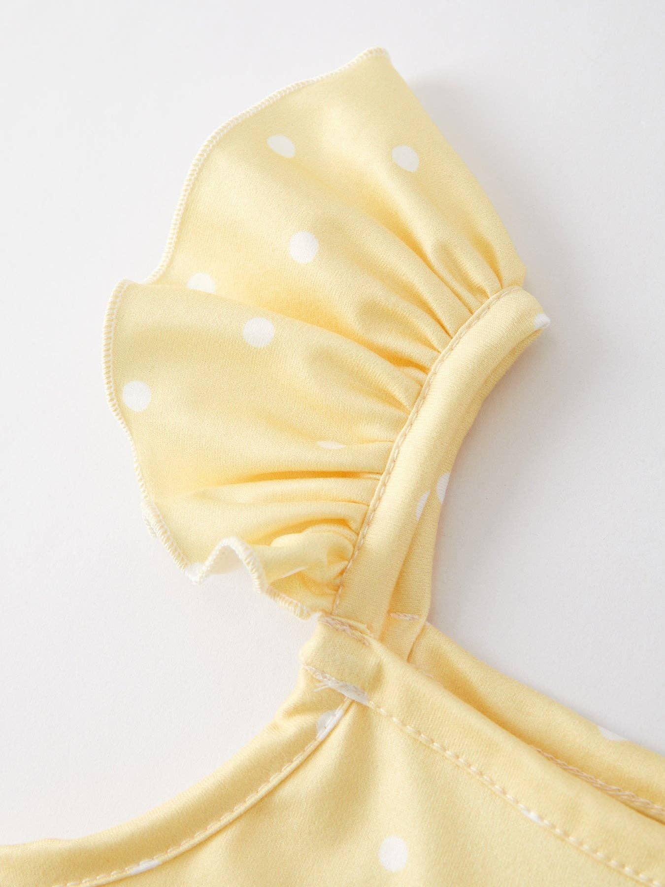 Yellow Polka Dot Suspender Dress