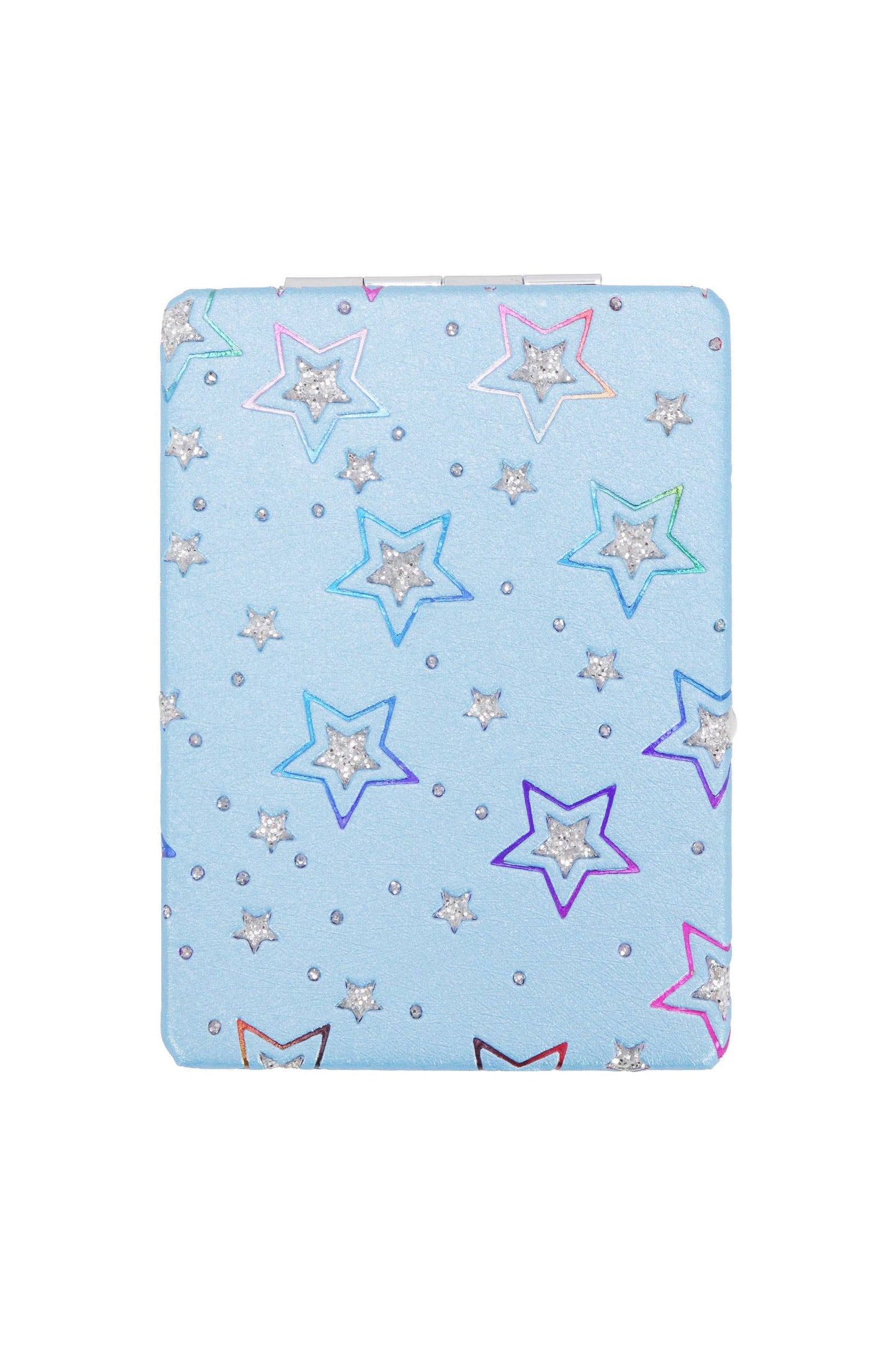 Star Glitter Rainbow Matte Compact Mirror
