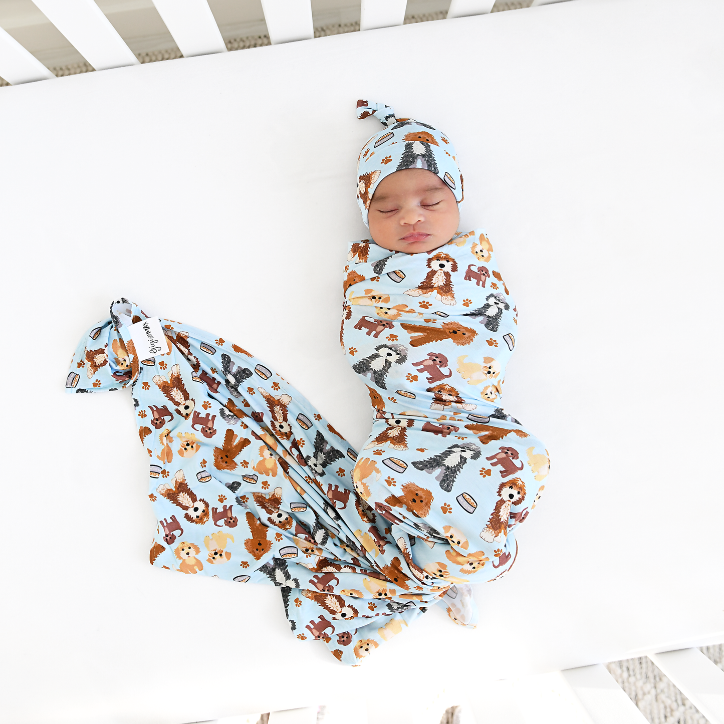 Griffin Swaddle Bamboo Baby Doodle Blanket