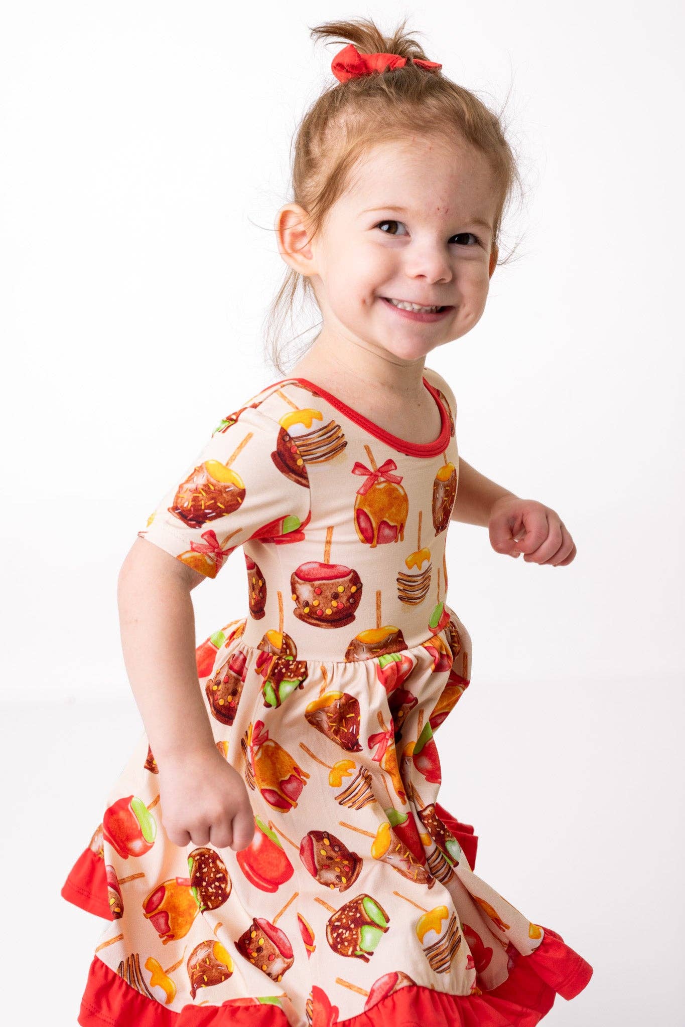 Candy Apples Bamboo Ruffle Dress