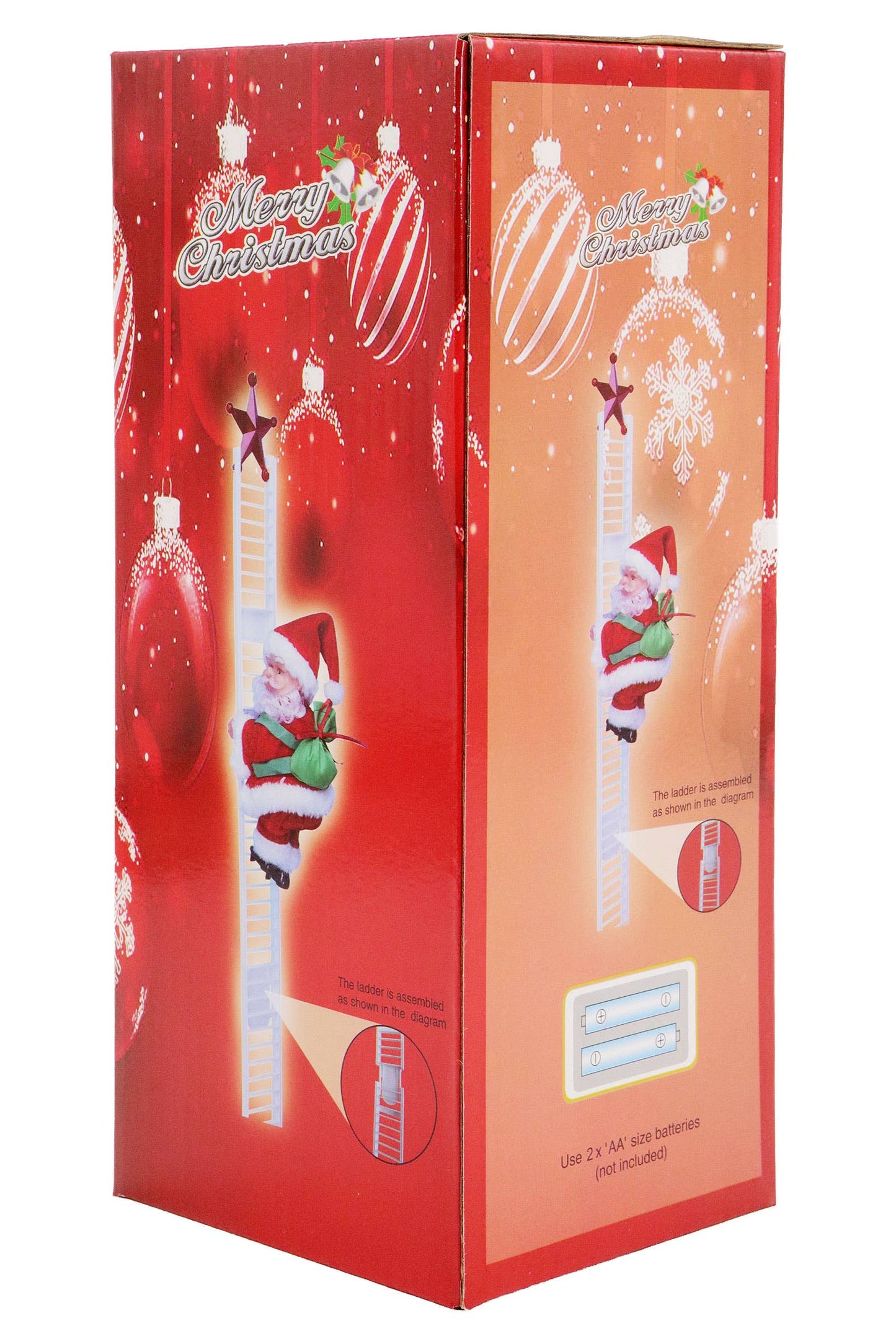 Santa Claus Ladder Climbing Music Ornament