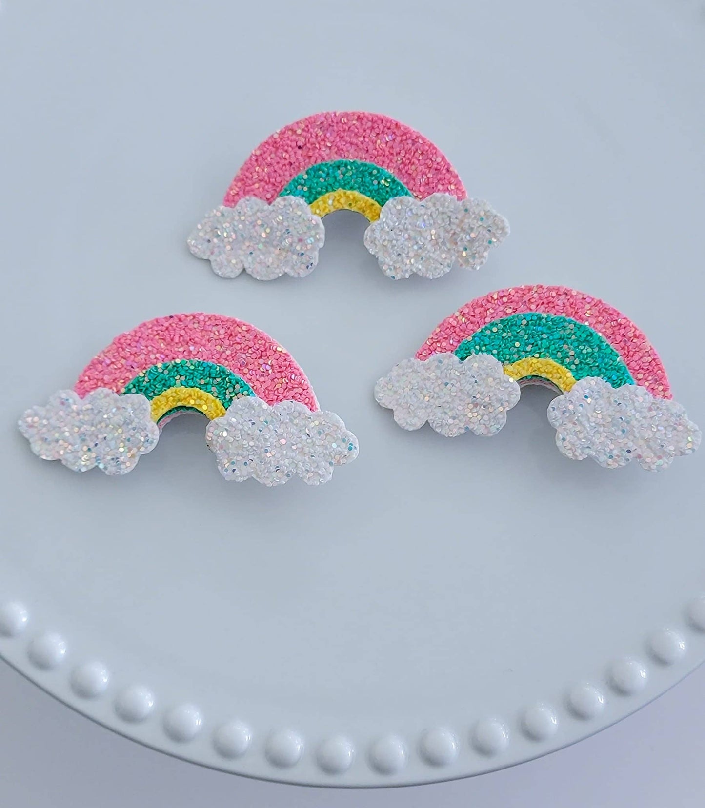 Pop Pink Rainbow Clip