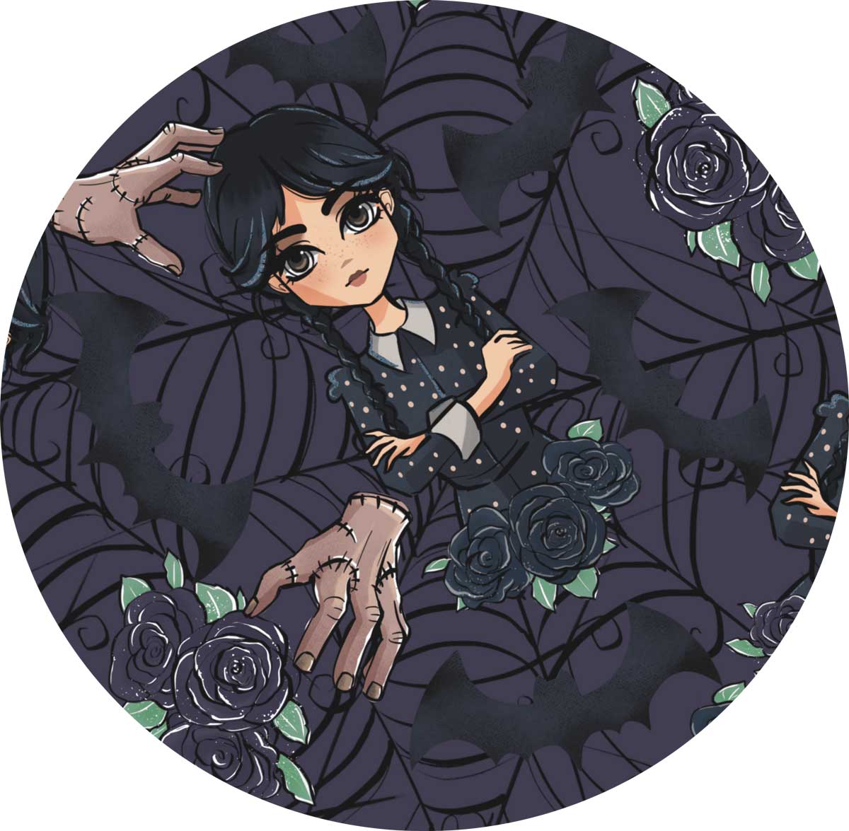 Wednesday Lace Sleeve Tulle Dress