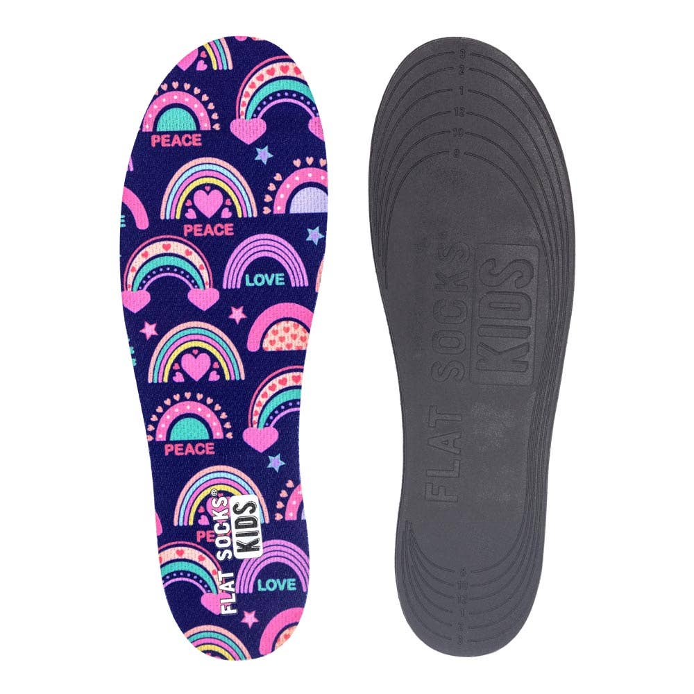 Rainbow Explosion Flat Socks