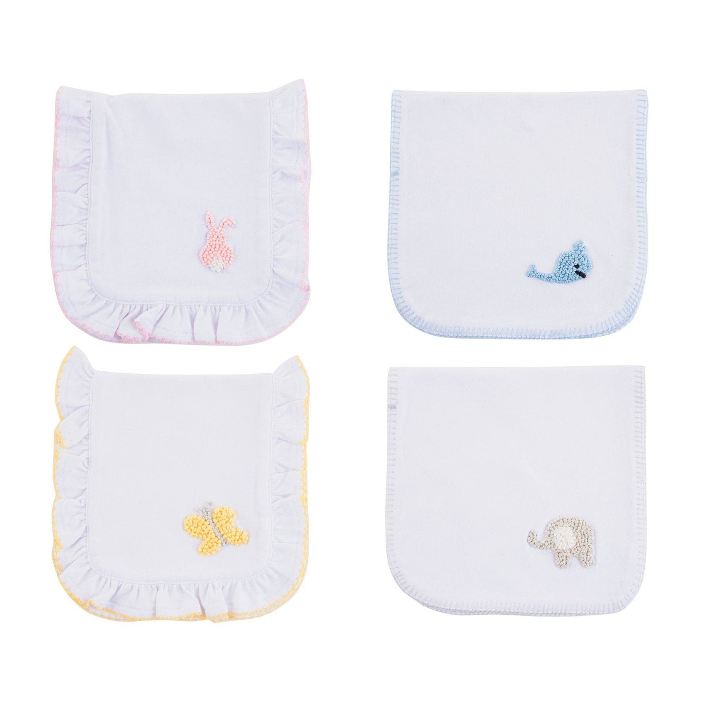 French Knot Baby Burp Cloths - Choose Print