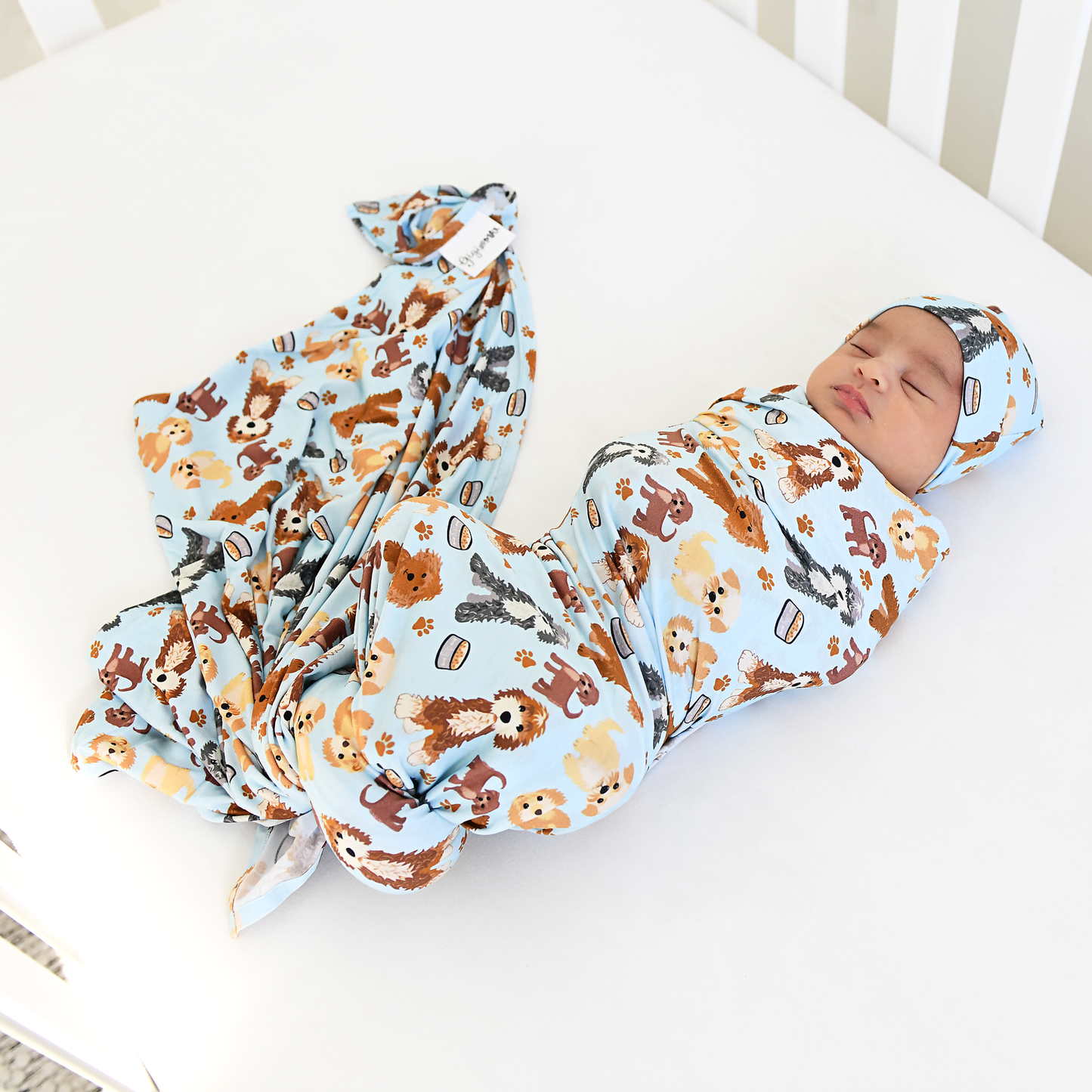 Griffin Swaddle Bamboo Baby Doodle Blanket