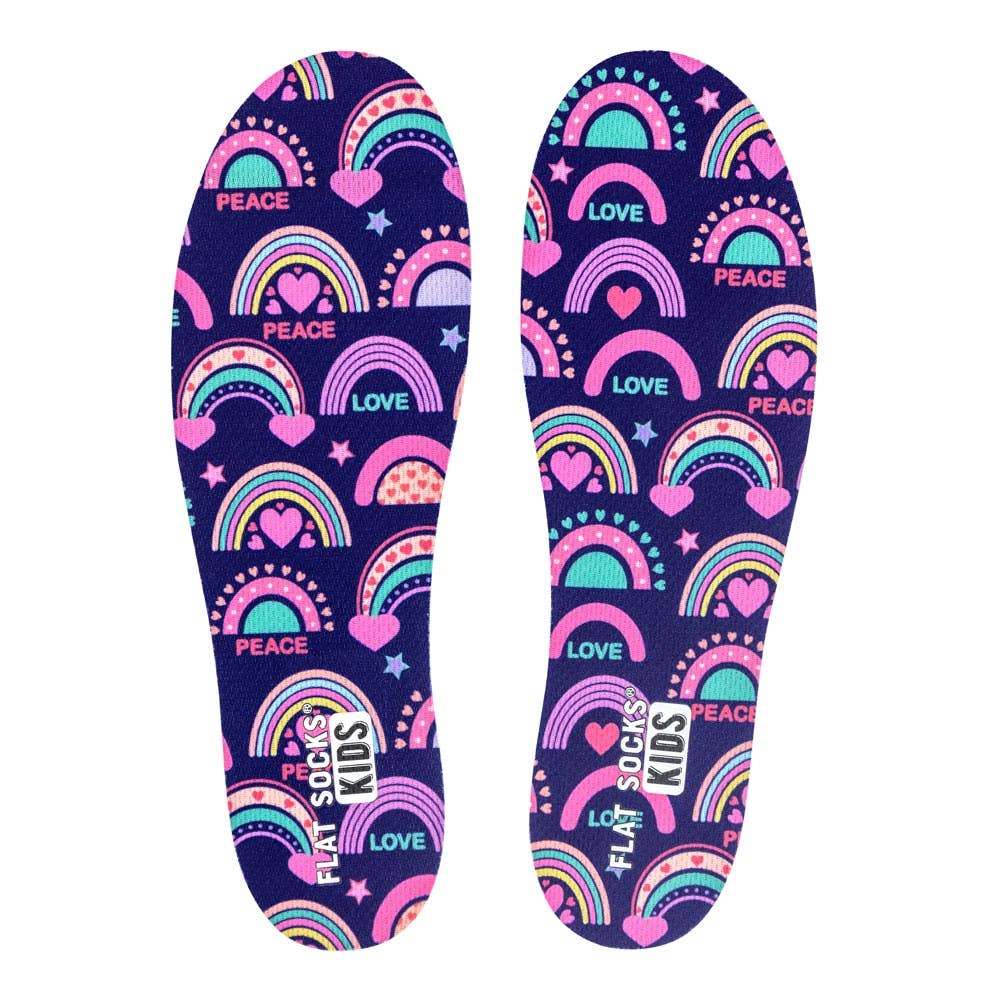 Rainbow Explosion Flat Socks