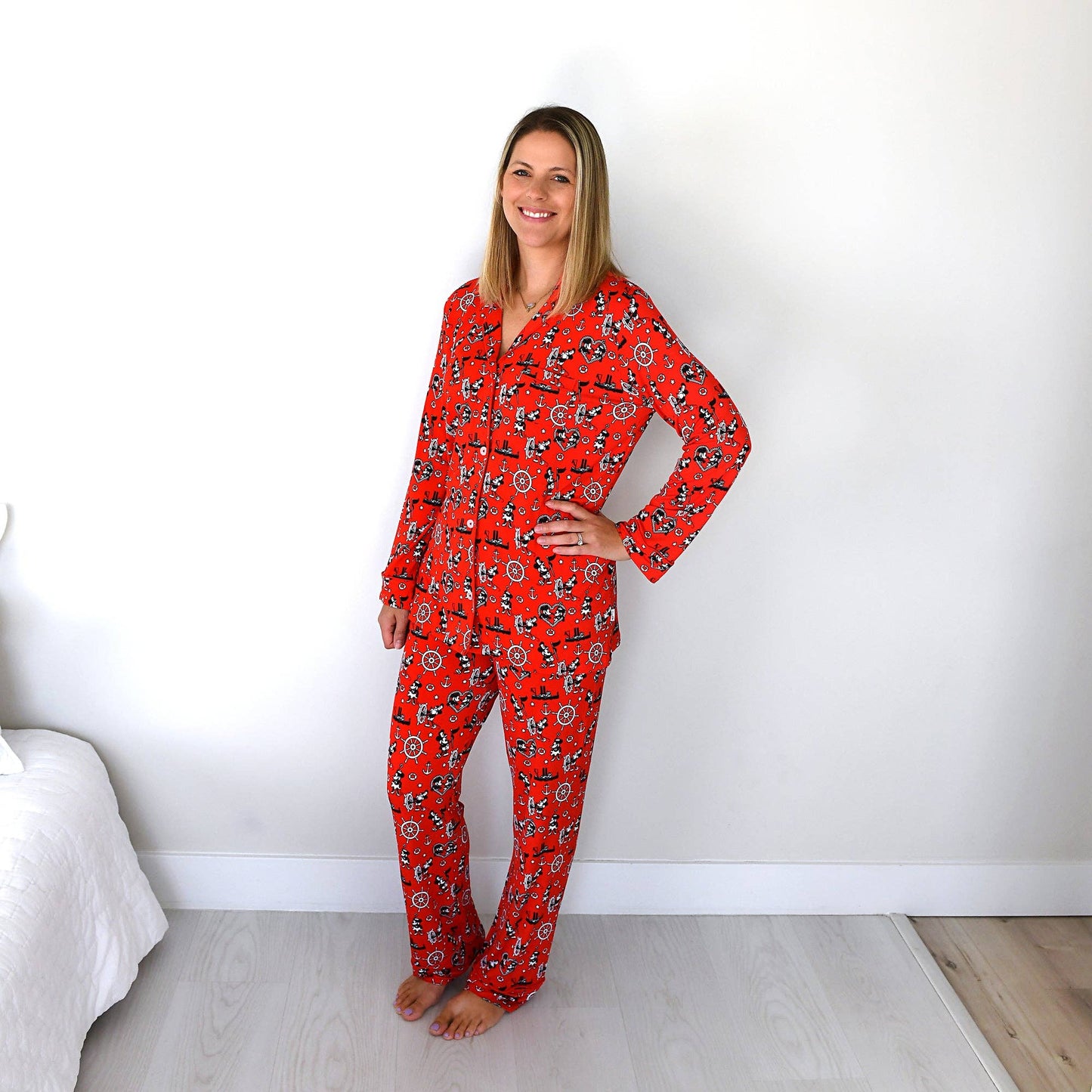 Willie Mickey Adult Two Piece Bamboo Loungewear