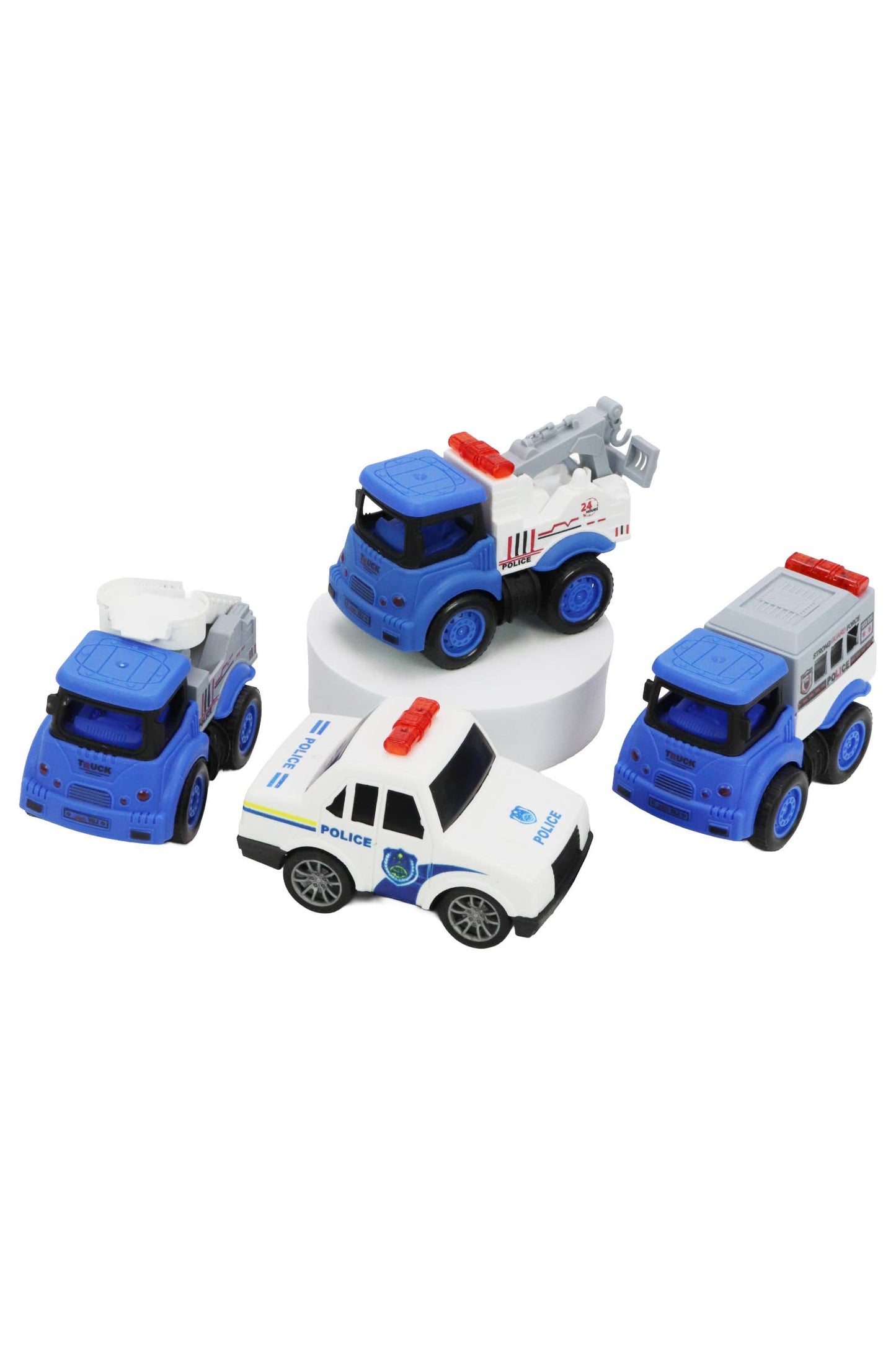Police Diecast Pull Back Wind-Up Vehicle