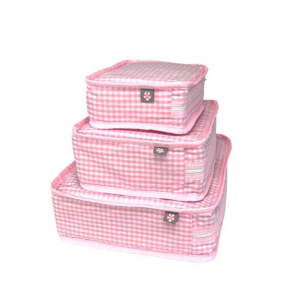 Pink Gingham Stacking Set | Mint