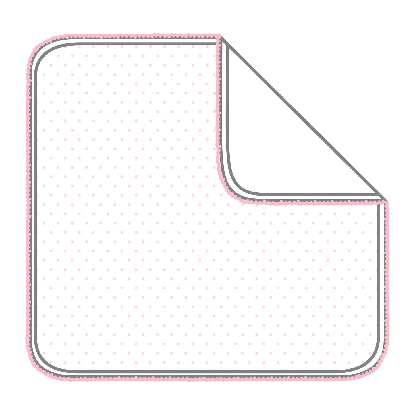 Pink Mini Dots Receiving Blanket