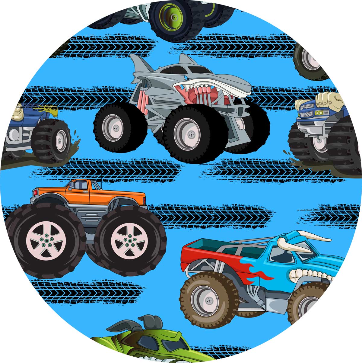 Monster Truck Bamboo Blanket - Charlie's Project