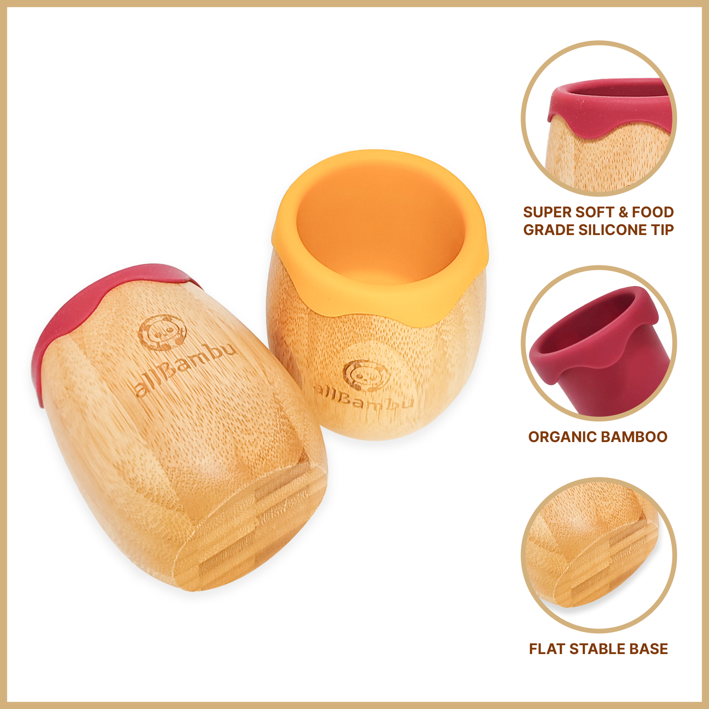 Bamboo Baby Bowl and Sippy Cup