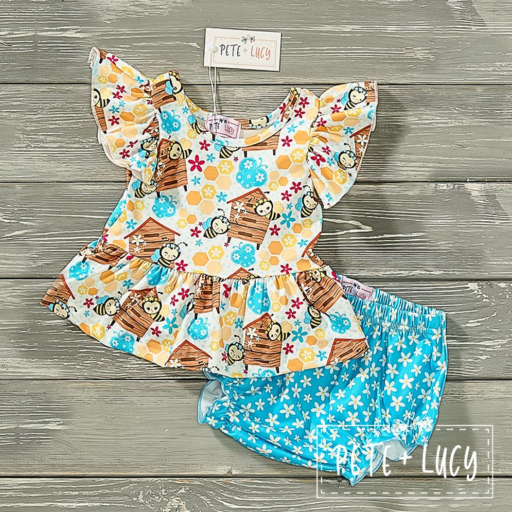 Bee Happy 2 Piece Bummies Set