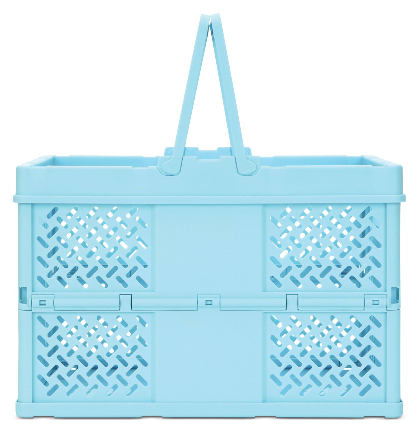 Large Blue Collapsible Storage Crate
