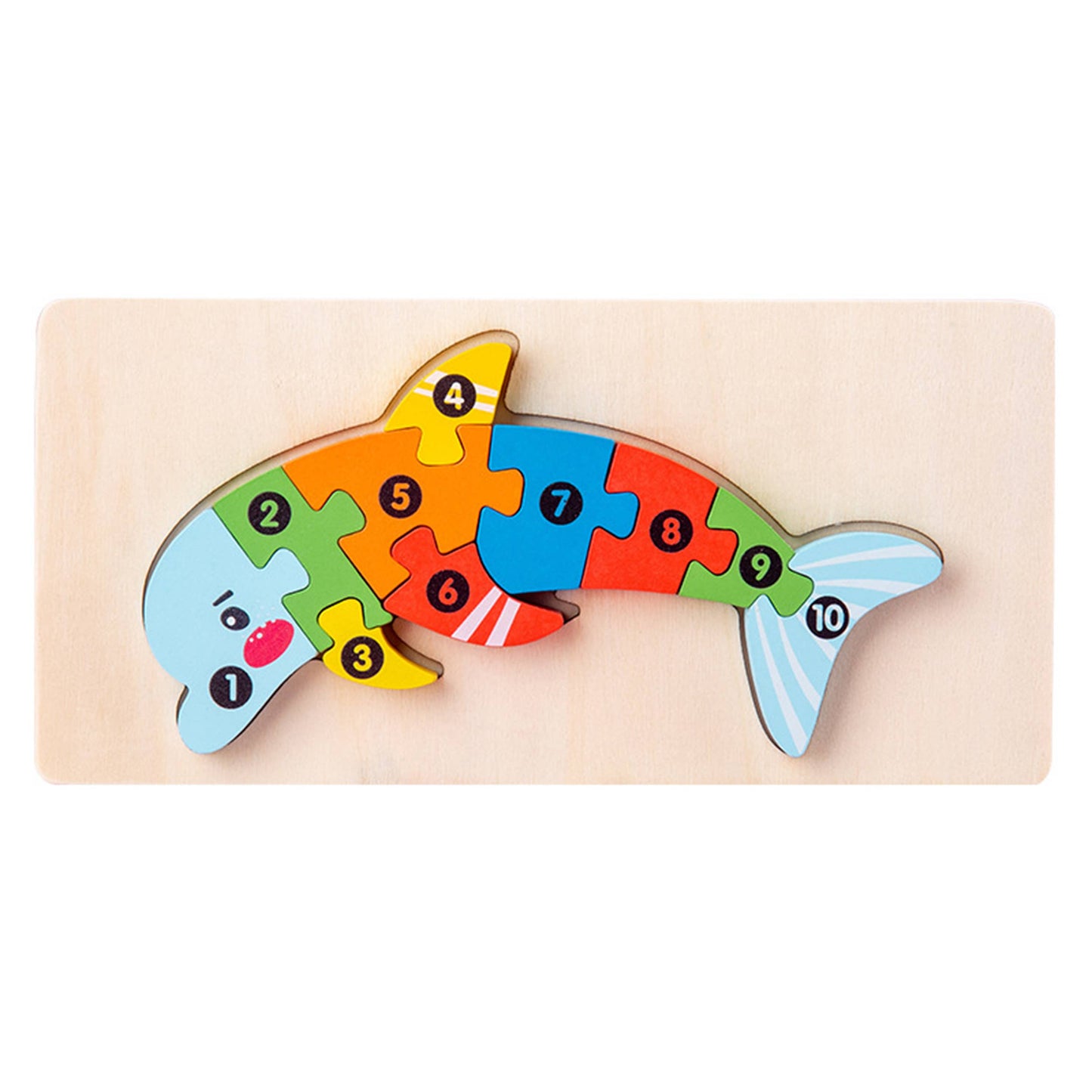 Animal Puzzles Kids Toy Wooden