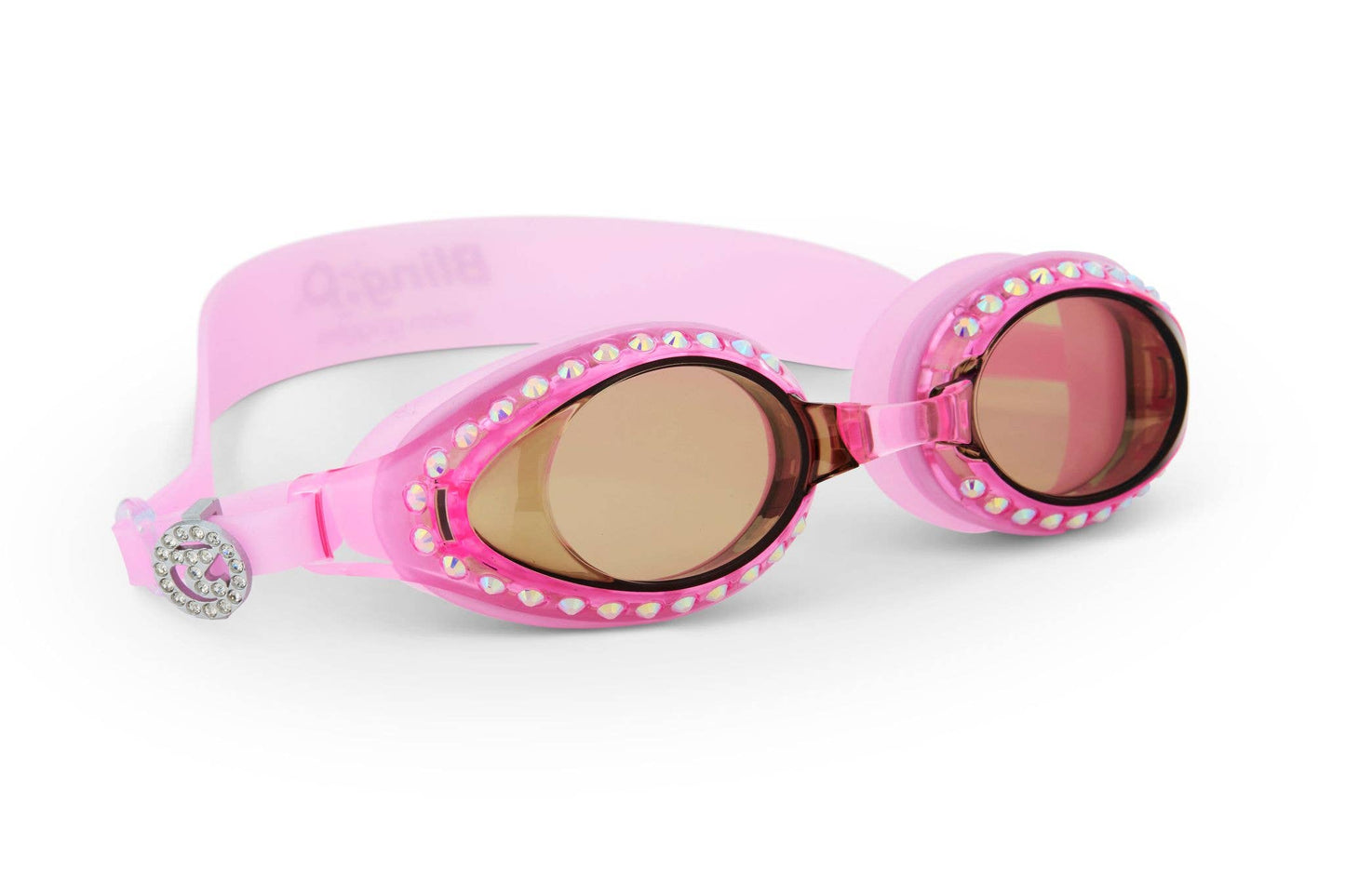 Pink Rhinestone Adult Swim Goggles