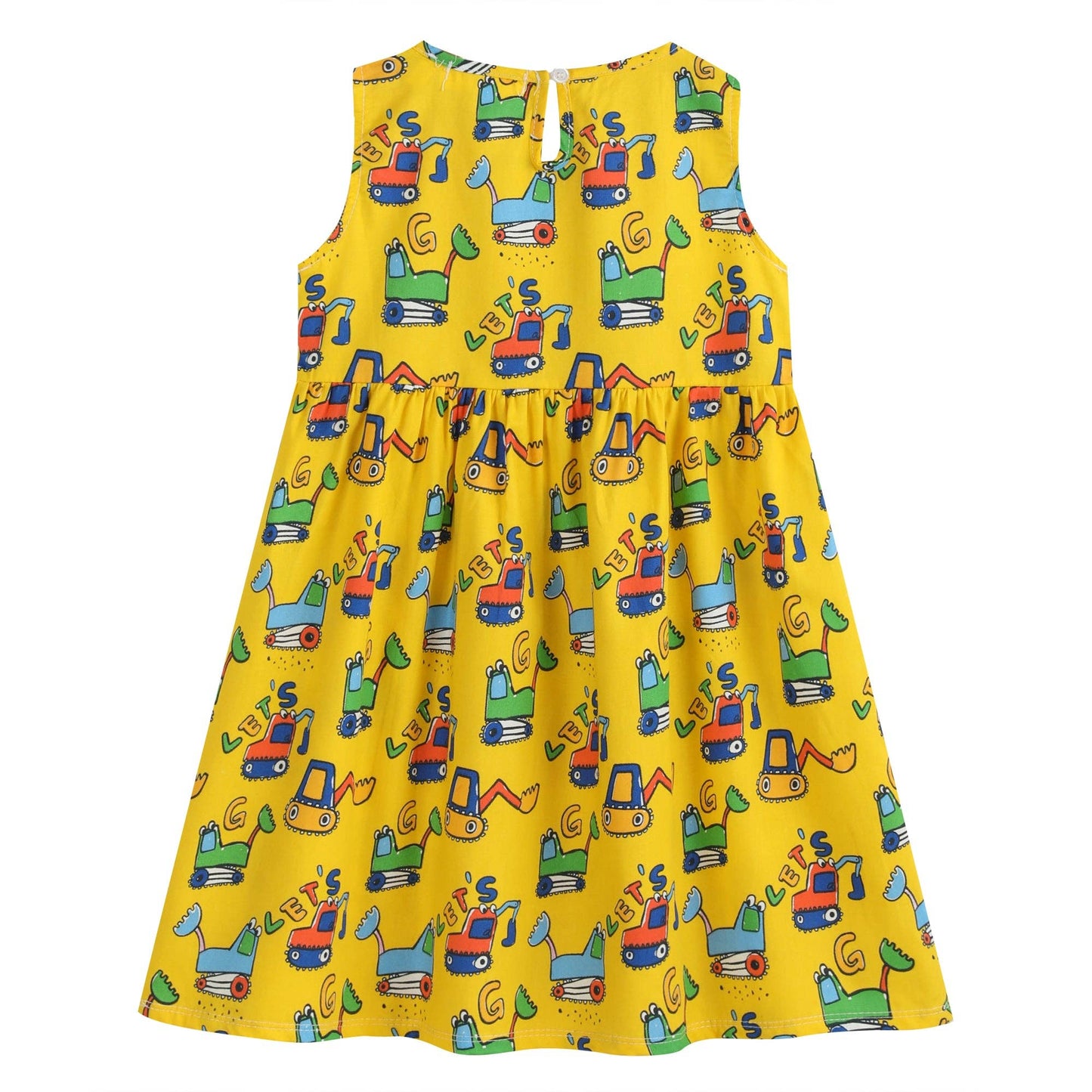 Mustard Construction Sleeveless Dress