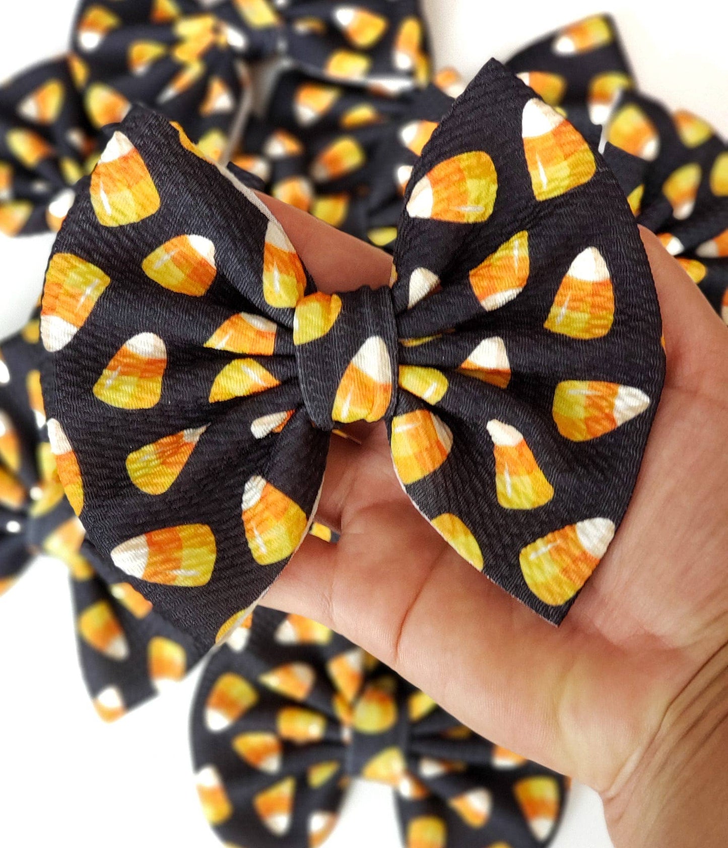 Candy Corn Halloween Bullet Liverpool Bow