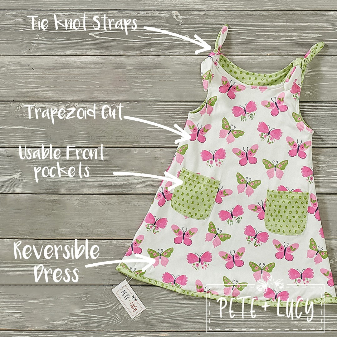 Springtime Butterflies Reversible Dress