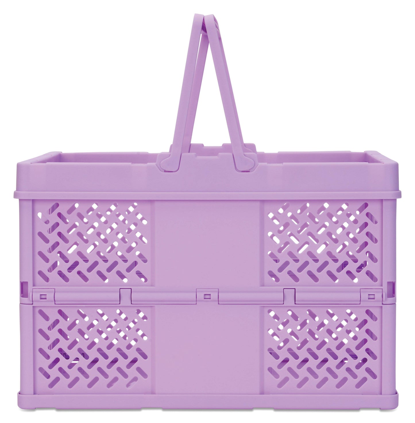 Large Lavender Collapsible Storage Crate