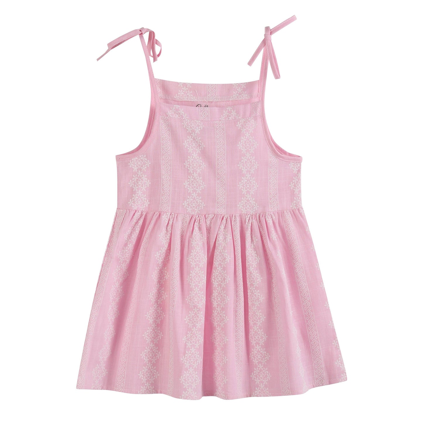Pink & White Apron Sundress