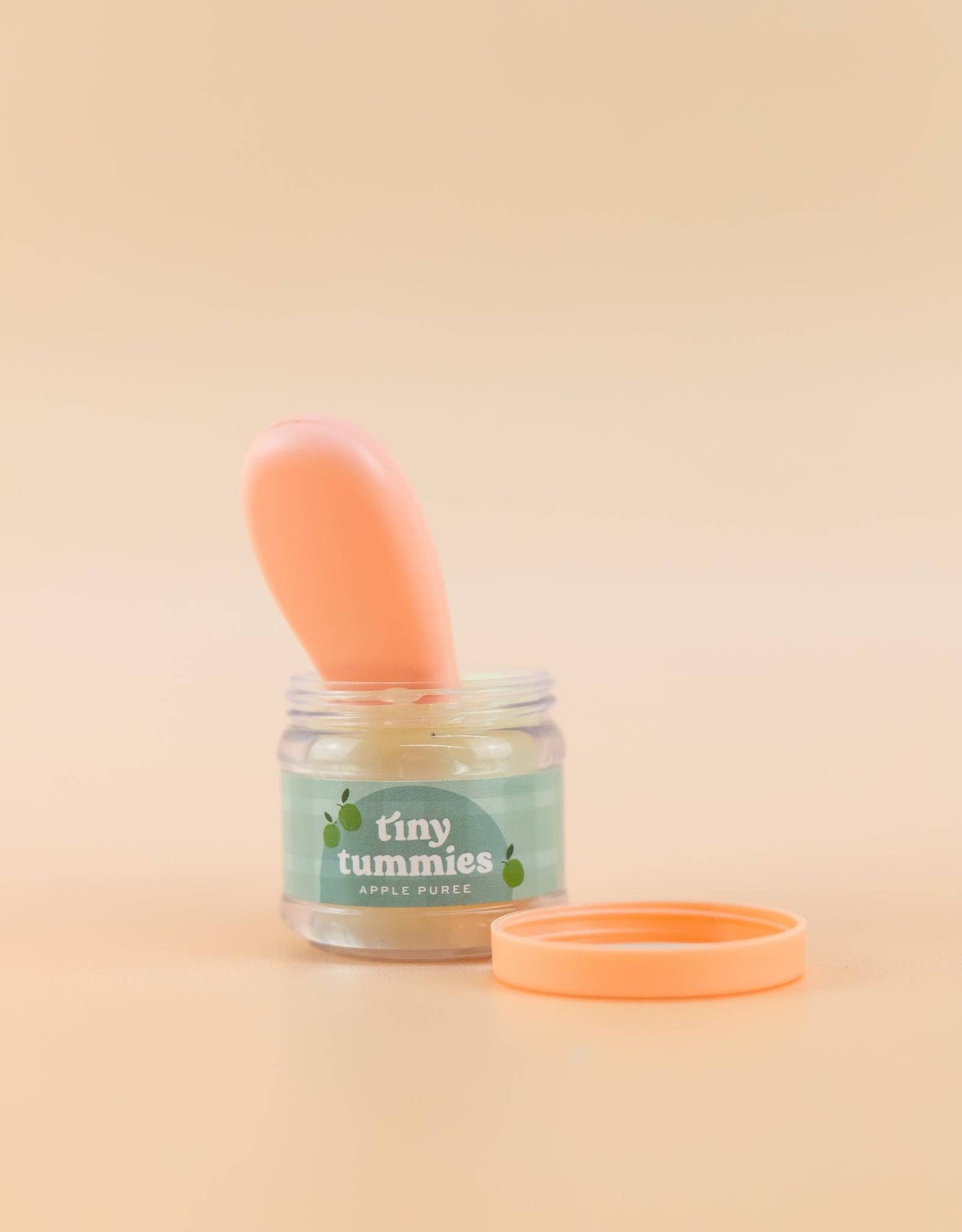 Apple jelly pretend food - Jar and spoon