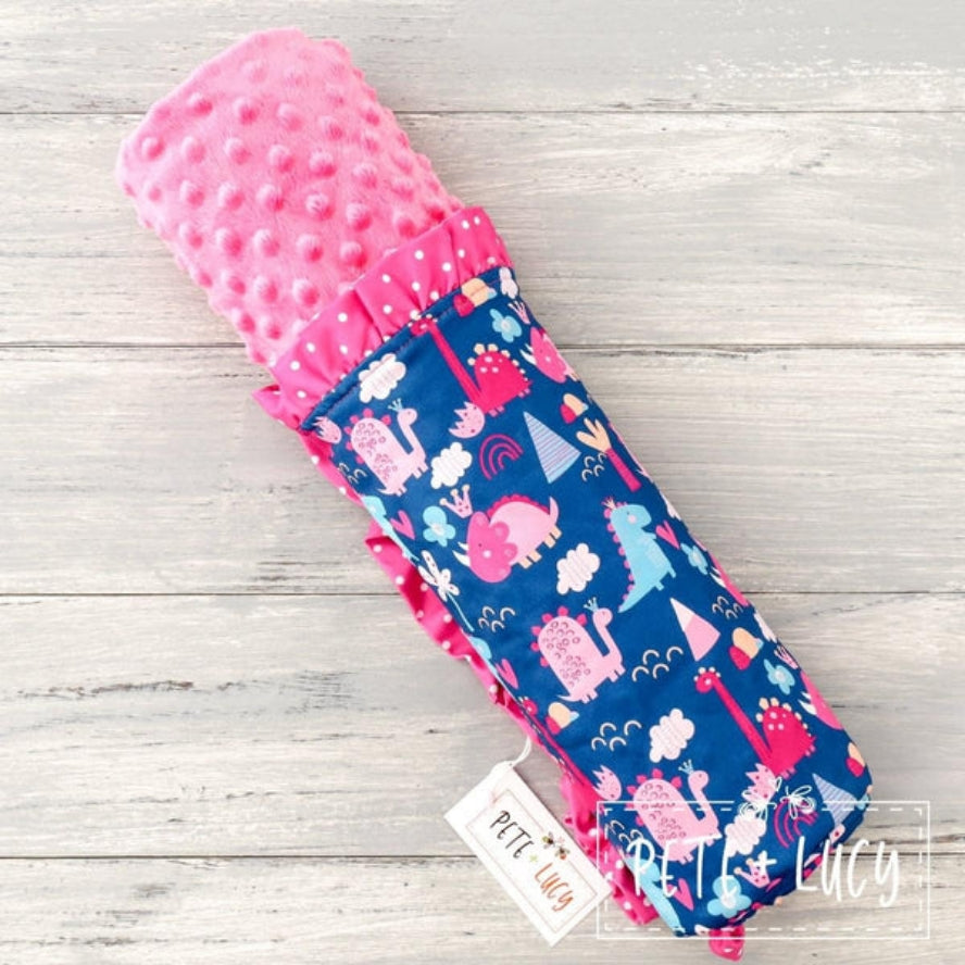 Fun With Dinos Minky Blanket