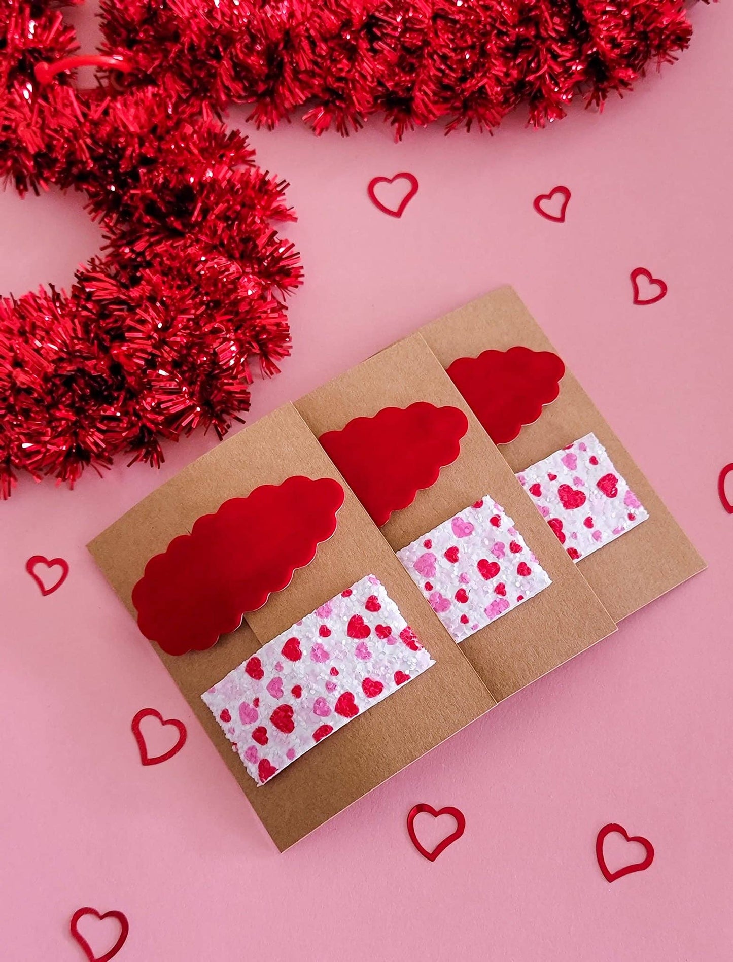 Scattered Hearts Snap Clip Mix Set