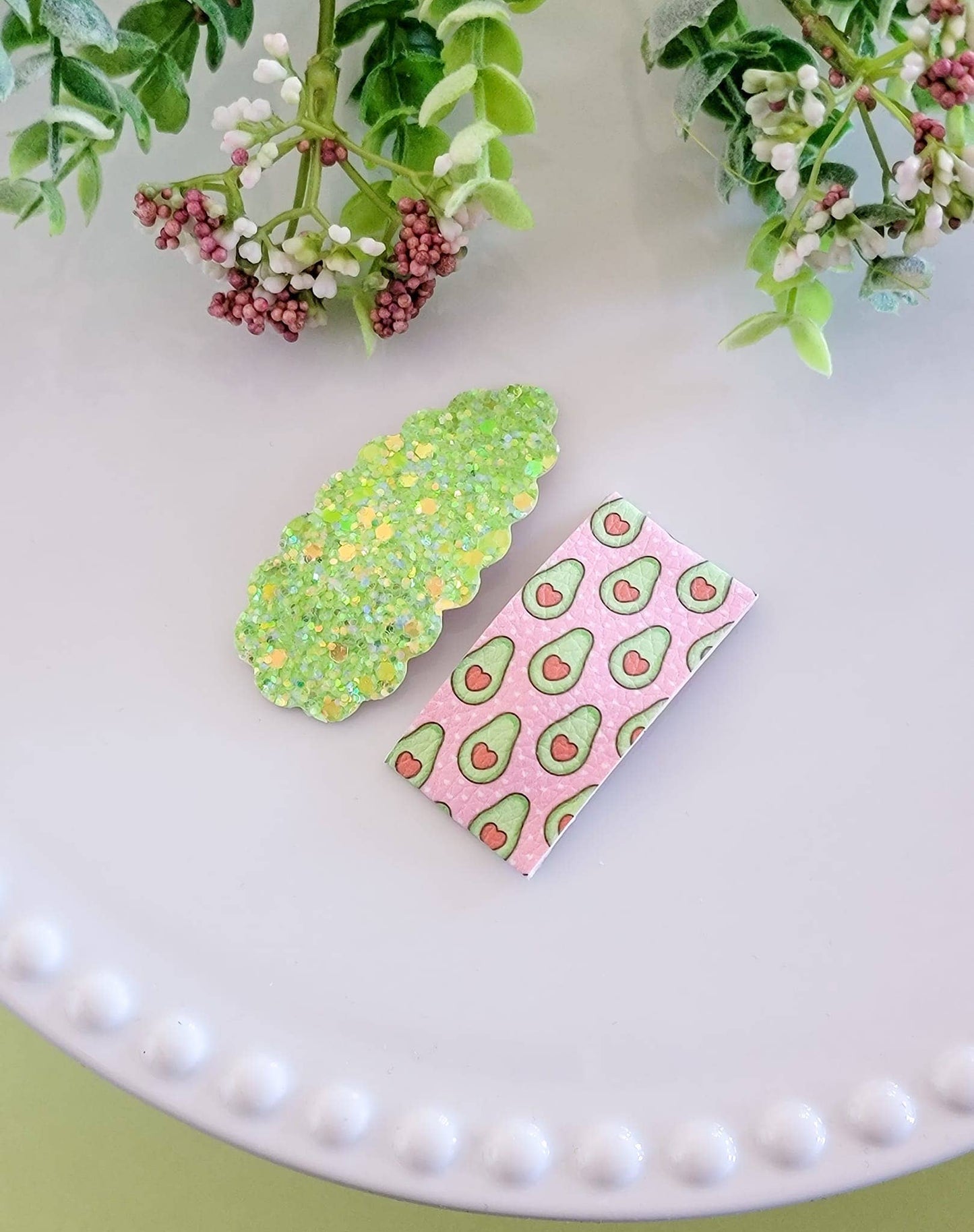 Avocado Love Hairclip Set