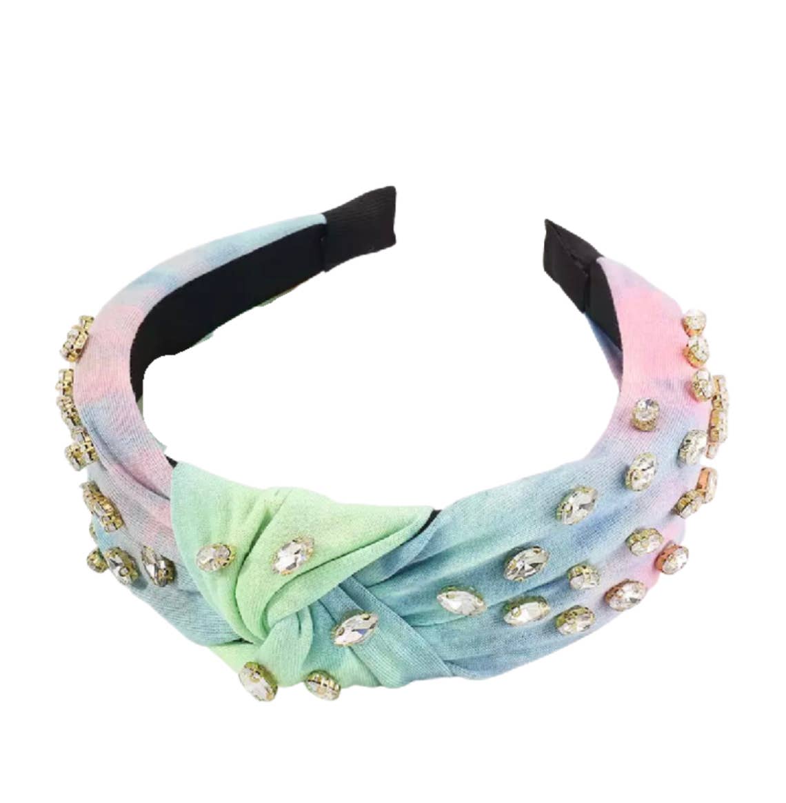 Tie Die Jewel Knot Headband