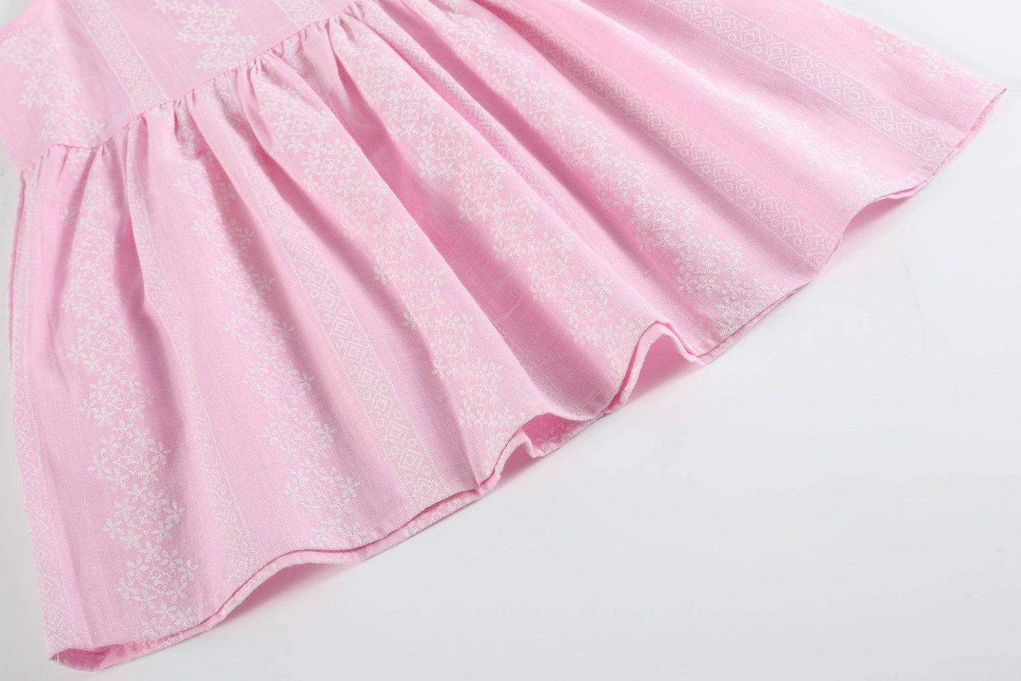 Pink & White Apron Sundress