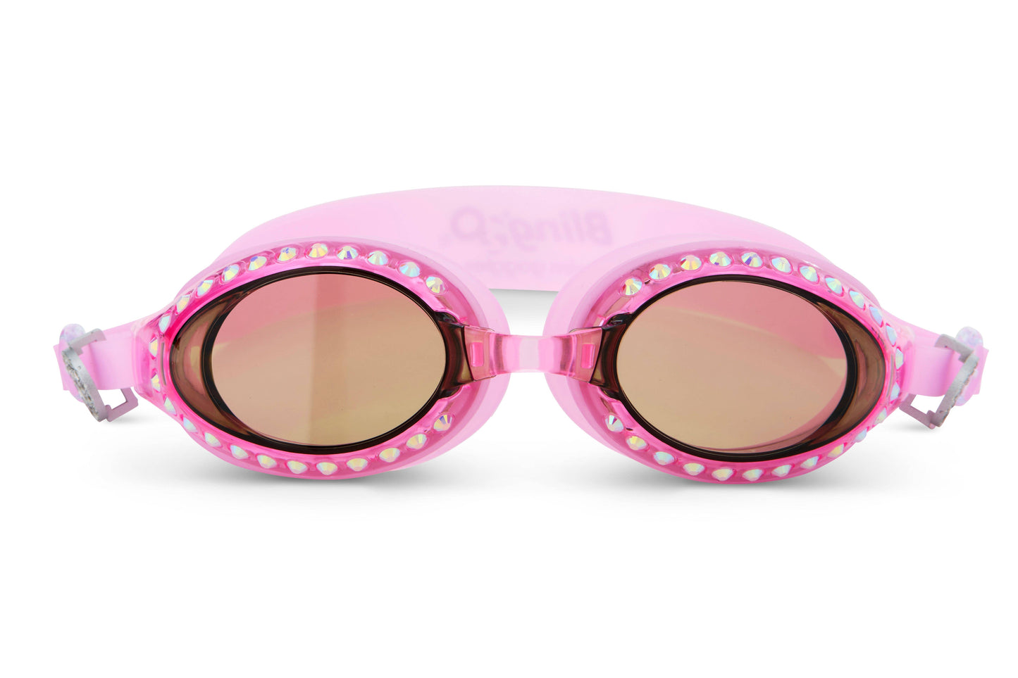 Pink Rhinestone Adult Swim Goggles
