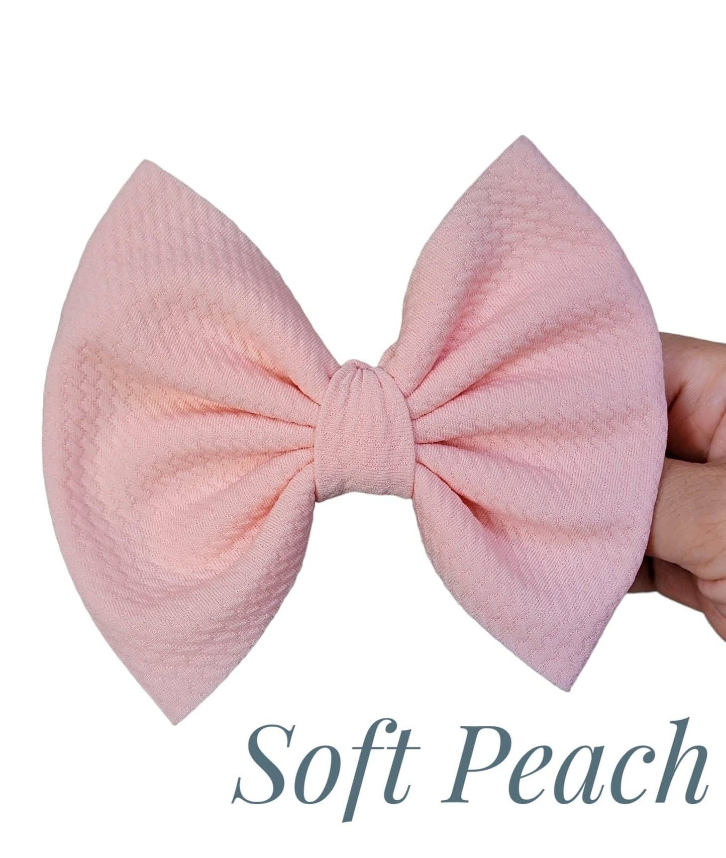 Soft Peach Savannah Bow