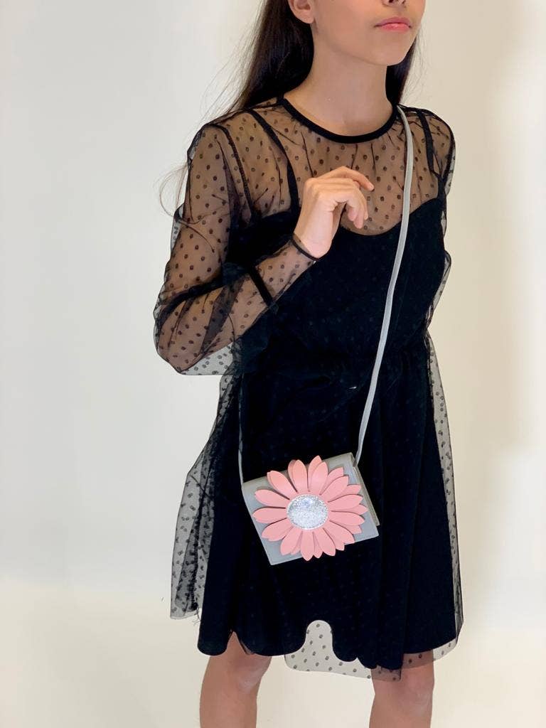 Flora Rose & Gray Shoulder Bag
