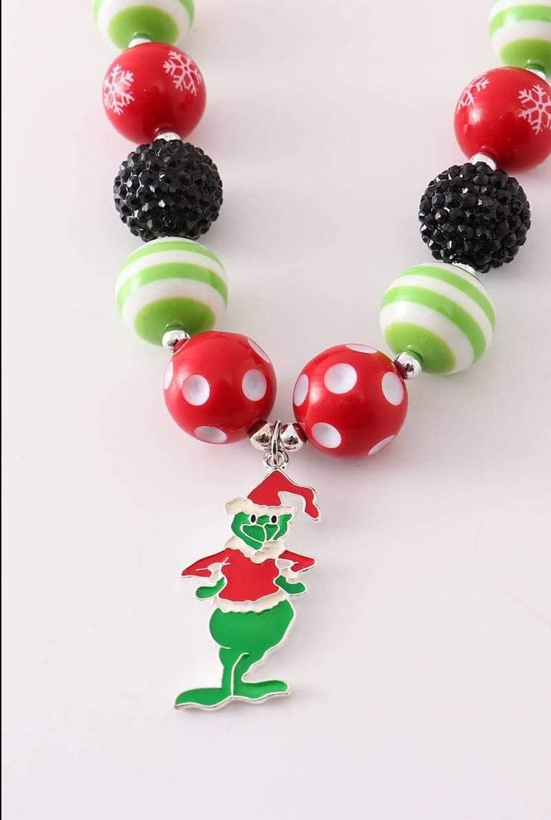 Grinchy Bubblegum Necklace