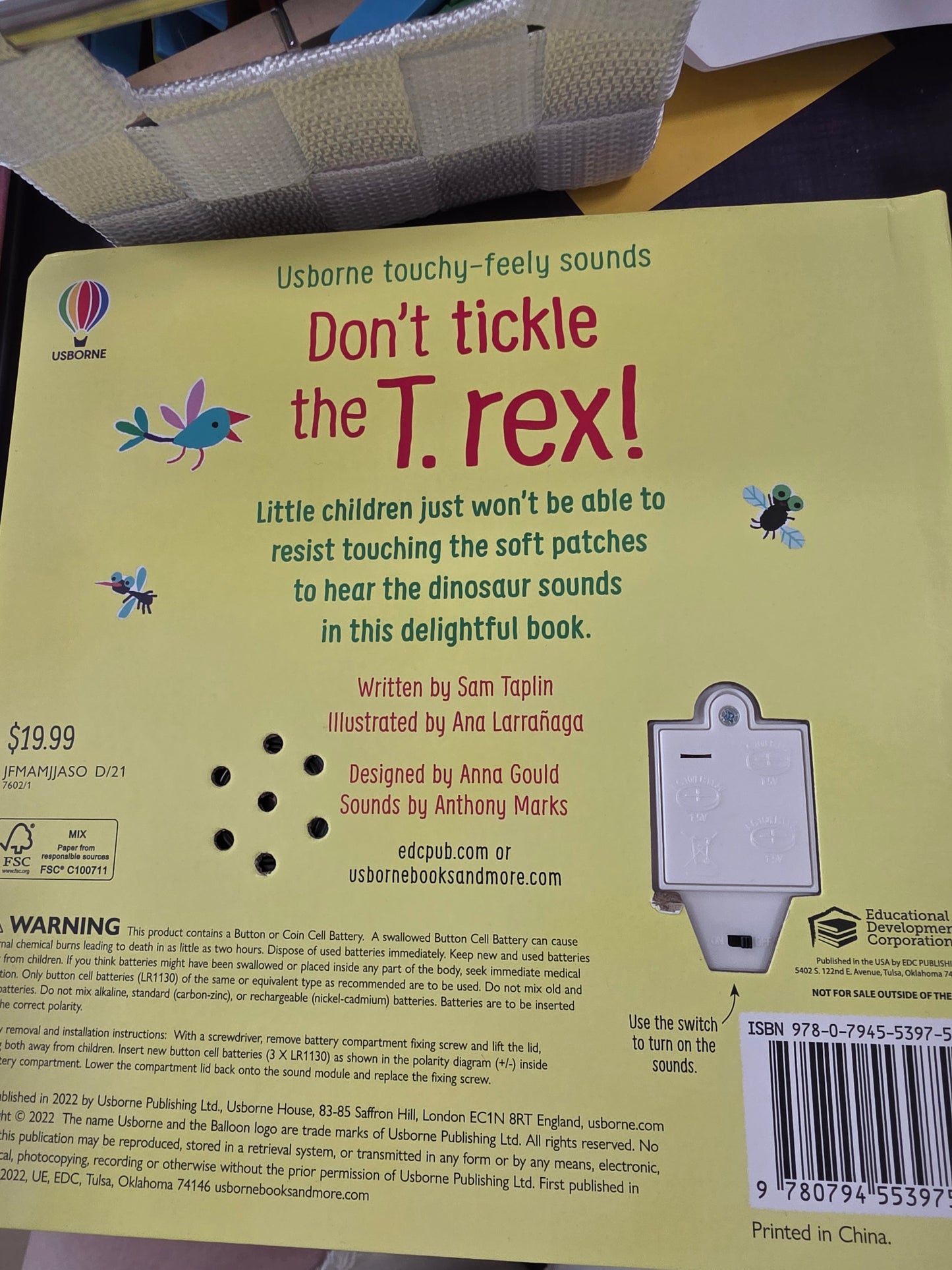 Don't Tickle The T.Rex! You Might Make It Roar Sound Book