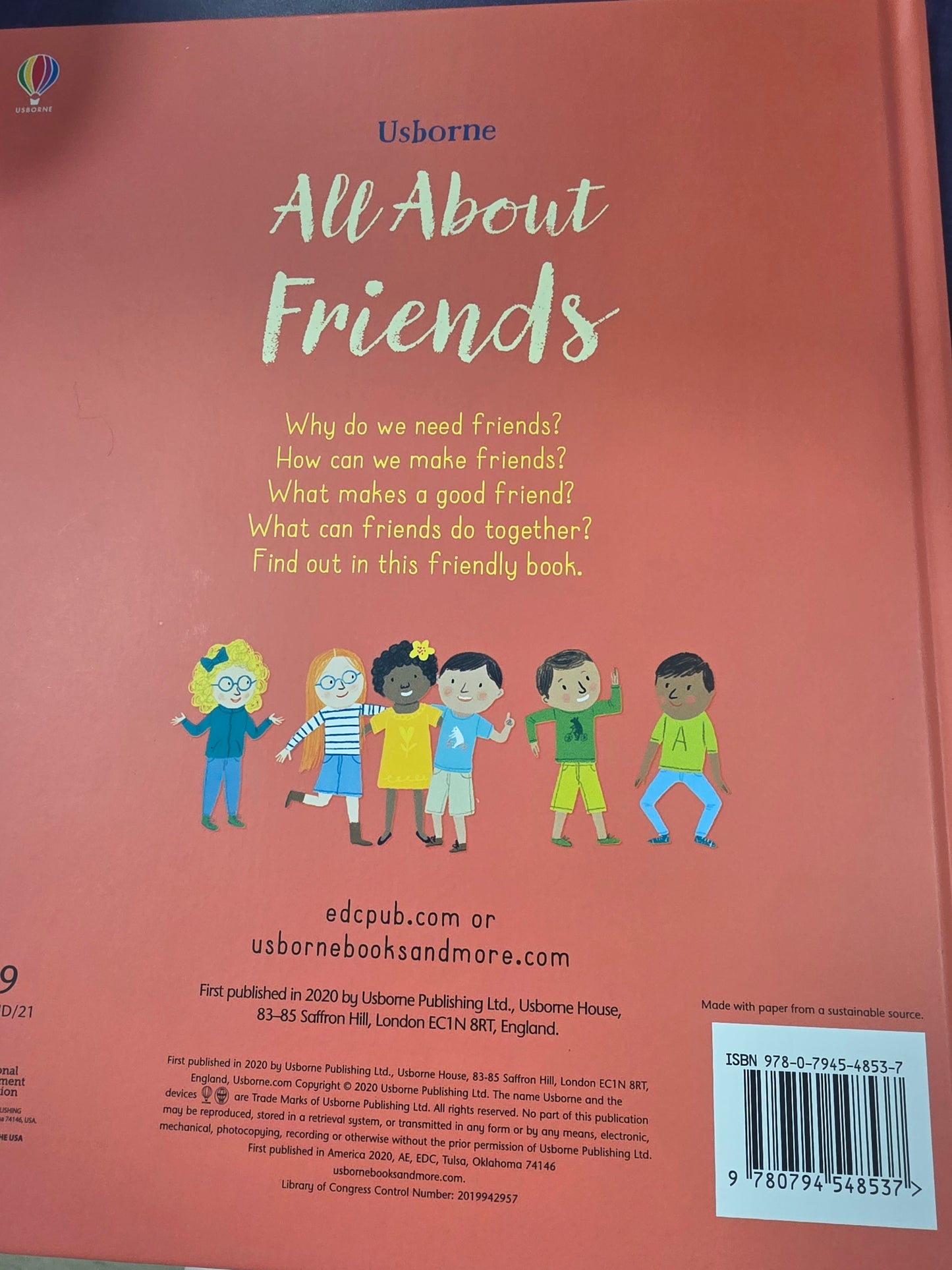 All About Friends Book